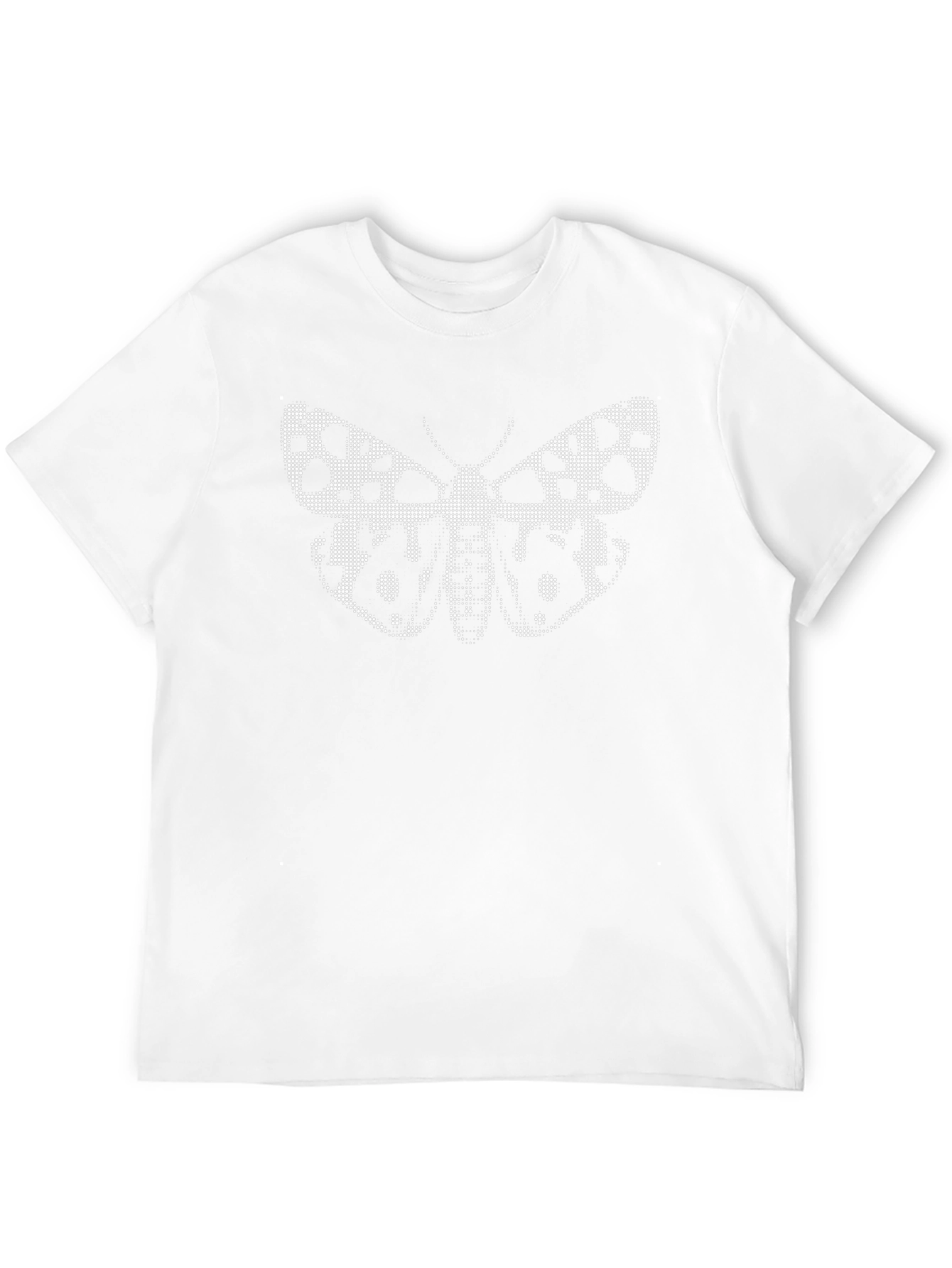 Spotted Butterfly Graphic Black T-Shirt