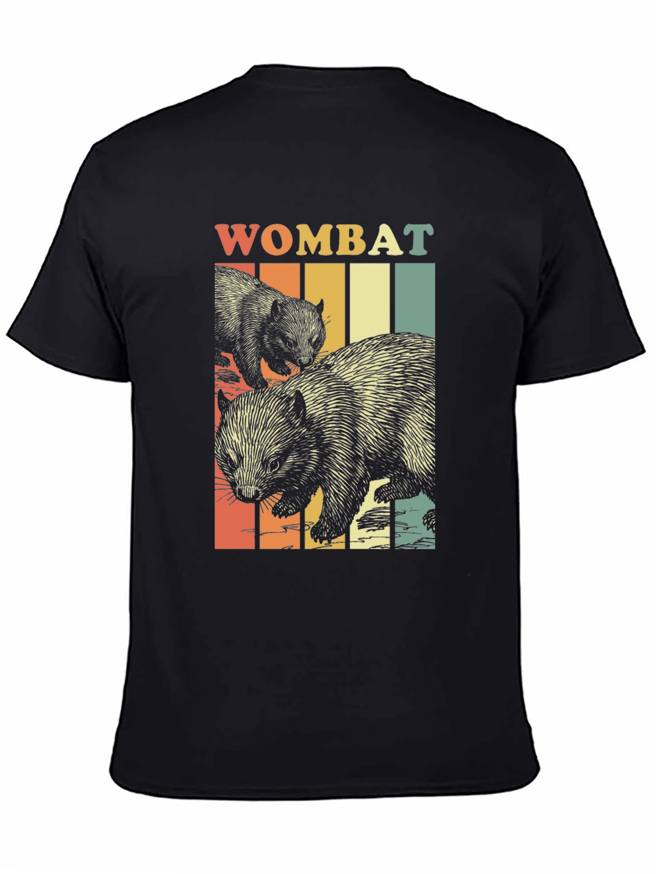 Retro Wombat Graphic T-Shirt