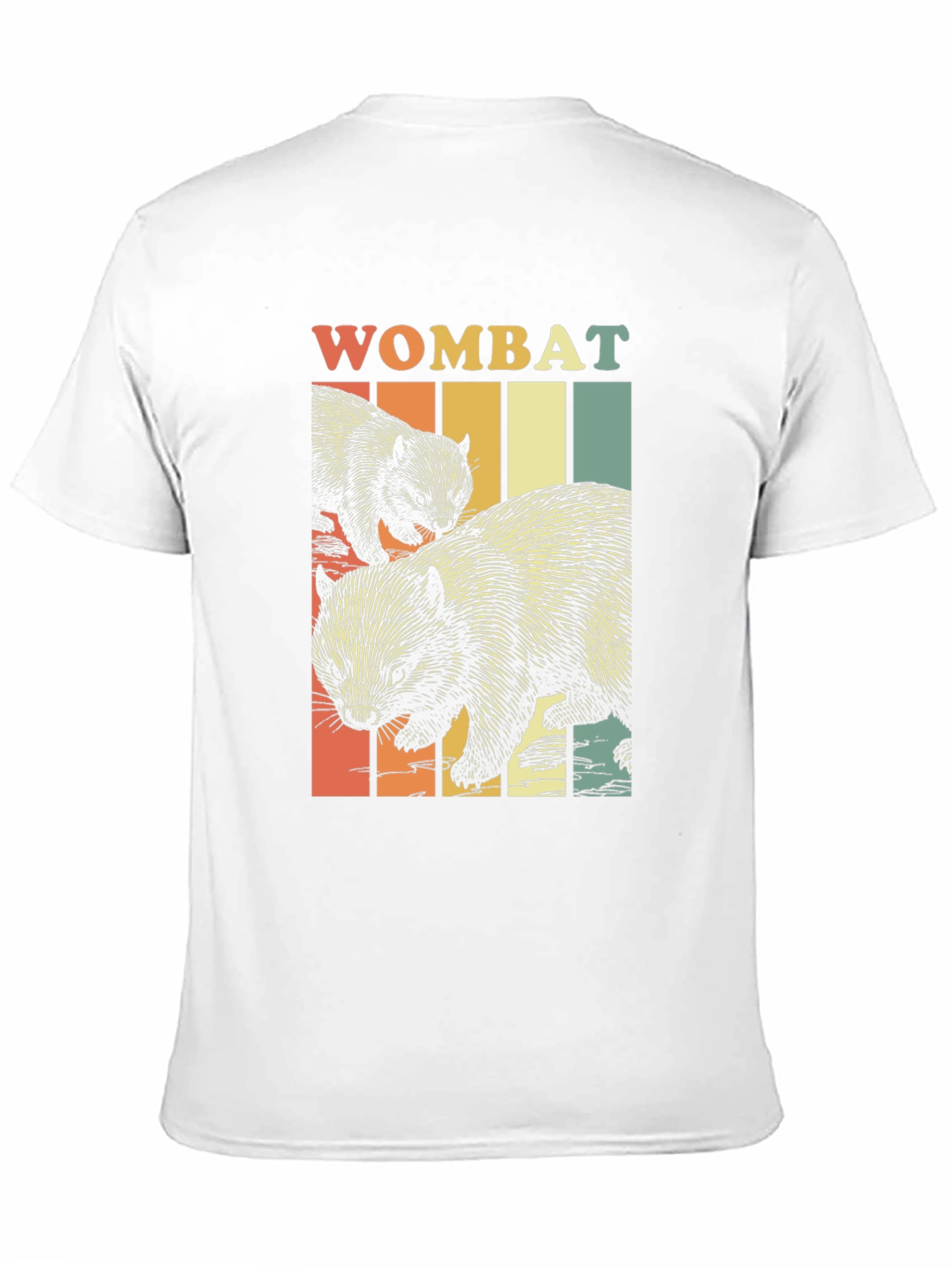 Retro Wombat Graphic T-Shirt