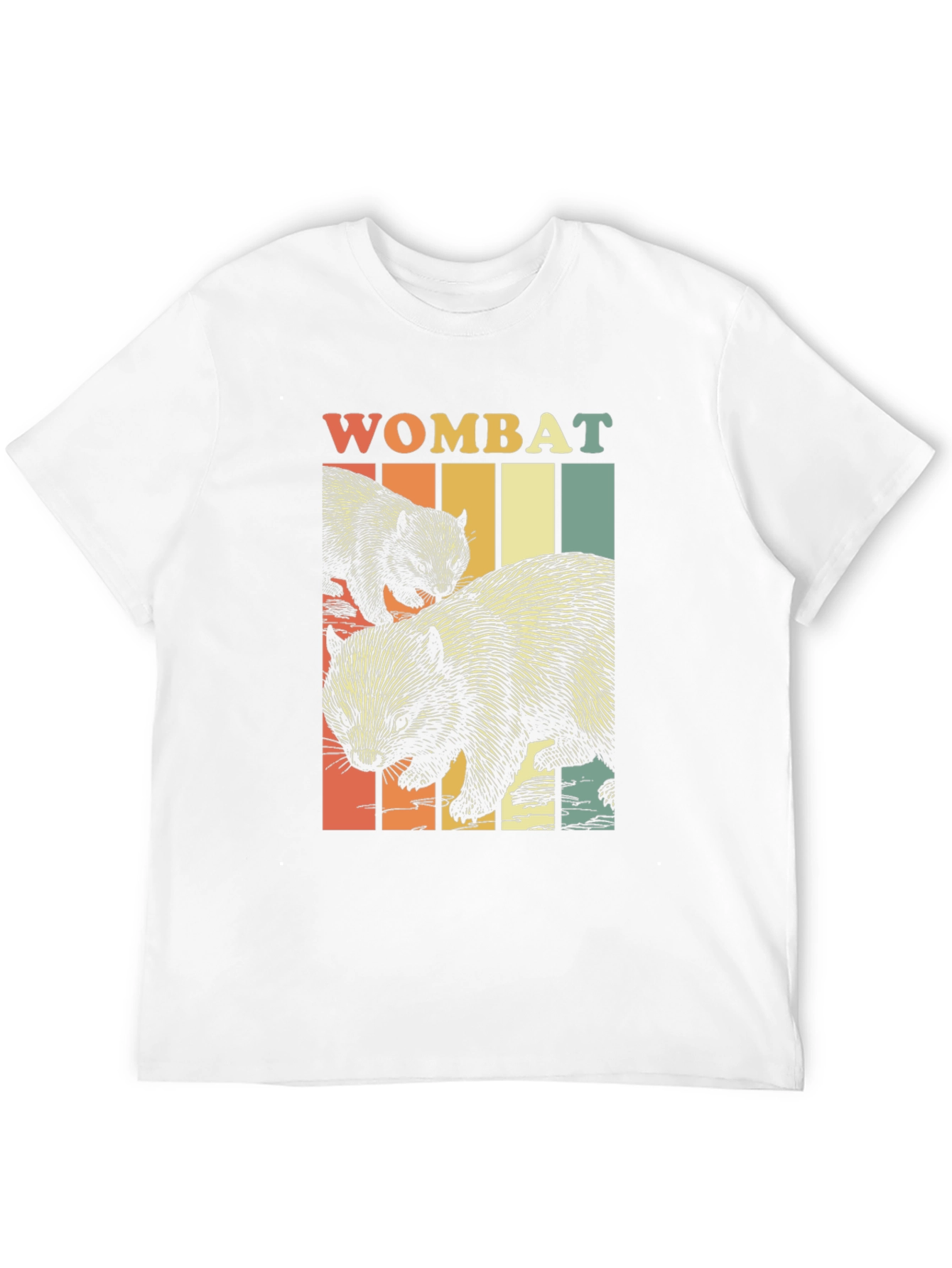 Retro Wombat Graphic T-Shirt