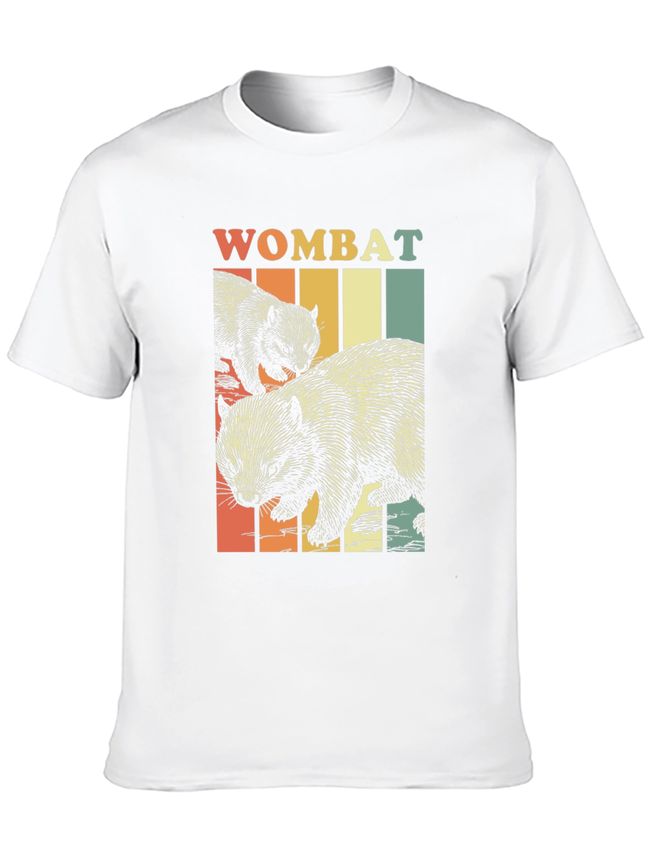 Retro Wombat Graphic T-Shirt