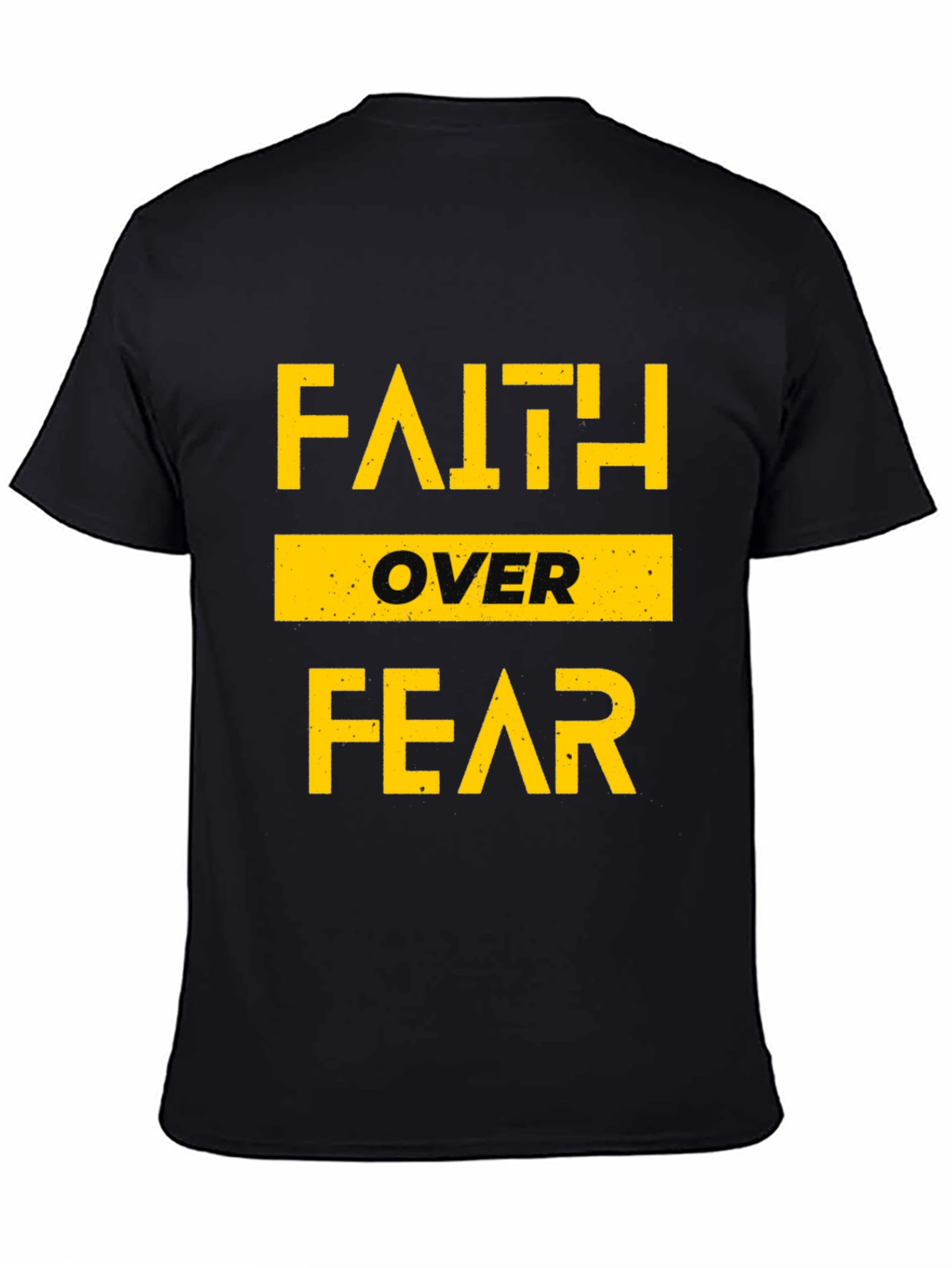 Faith Over Fear Graphic T-Shirt - Black