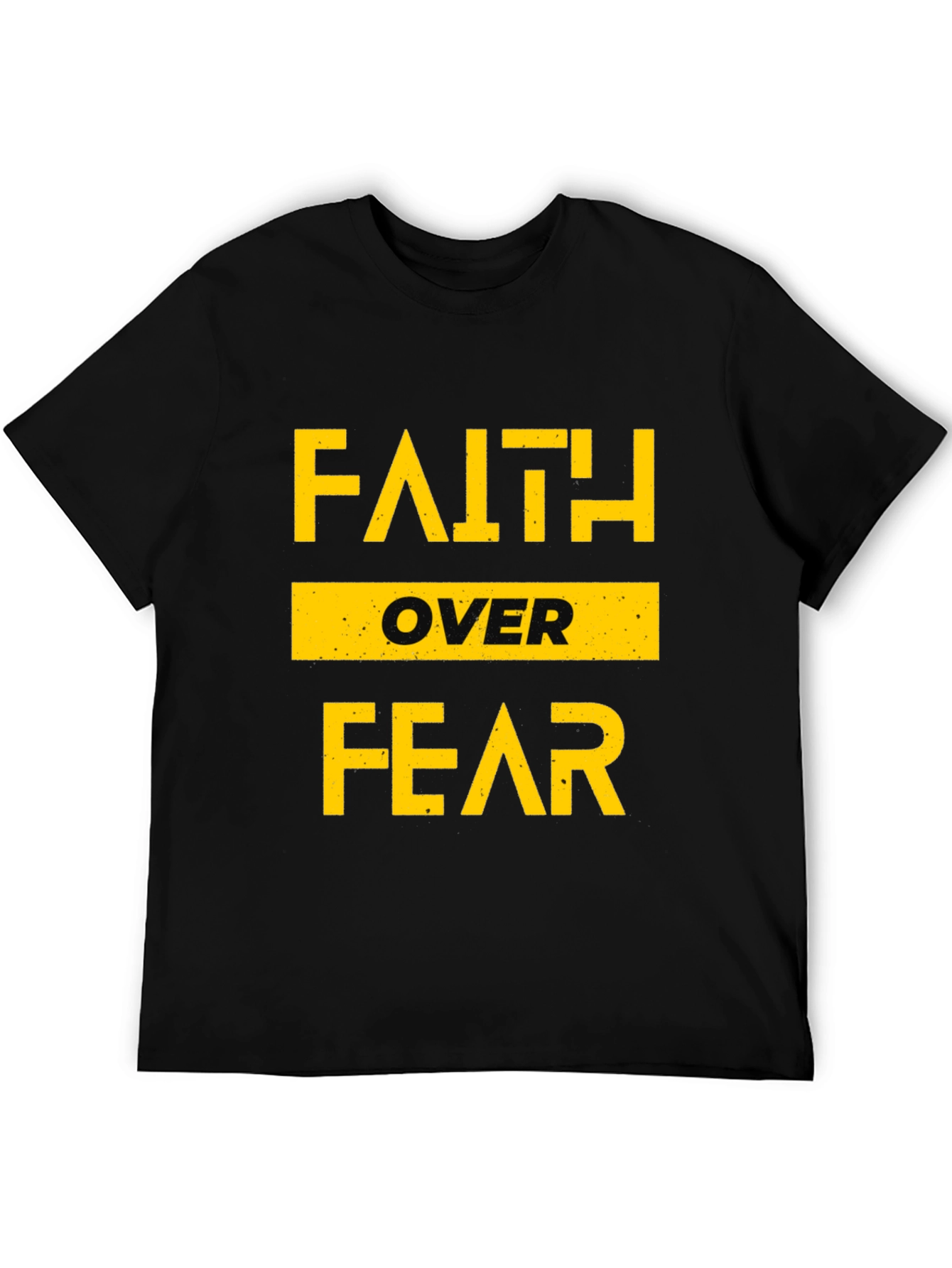 Faith Over Fear Graphic T-Shirt - Black