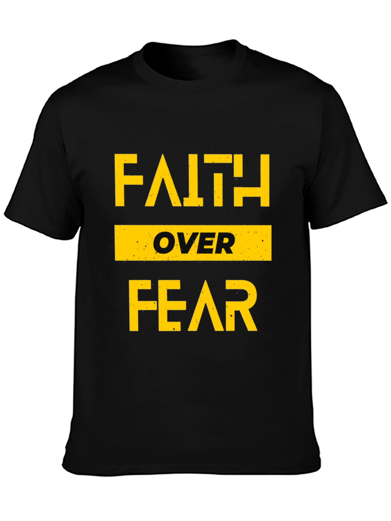 Faith Over Fear Graphic T-Shirt - Black