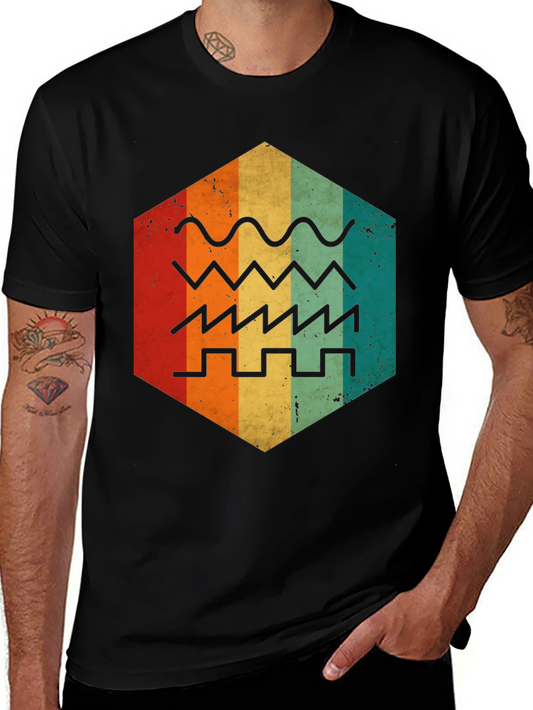 Retro Synth Wave T-Shirt - Vintage Music Design