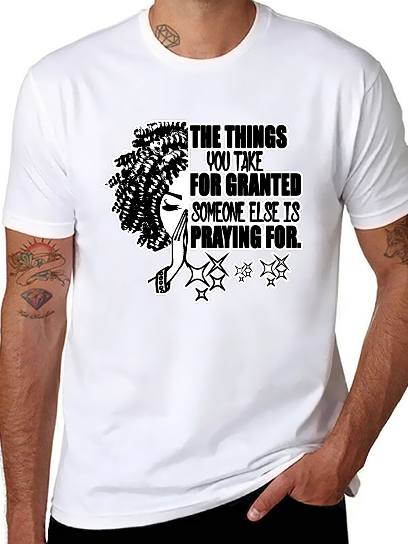 Praying Graphic Tee - Inspirational T-Shirt