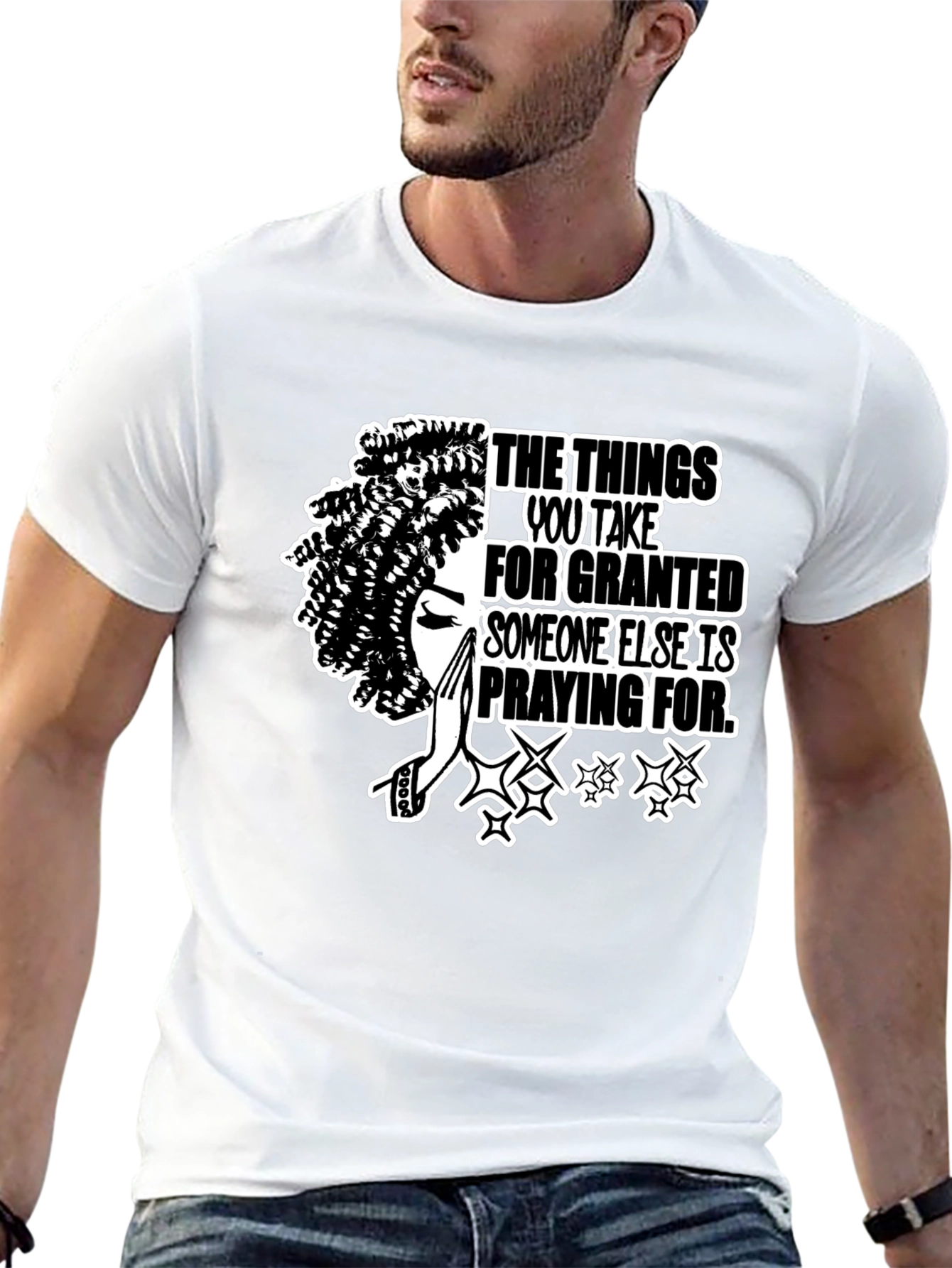 Praying Graphic Tee - Inspirational T-Shirt
