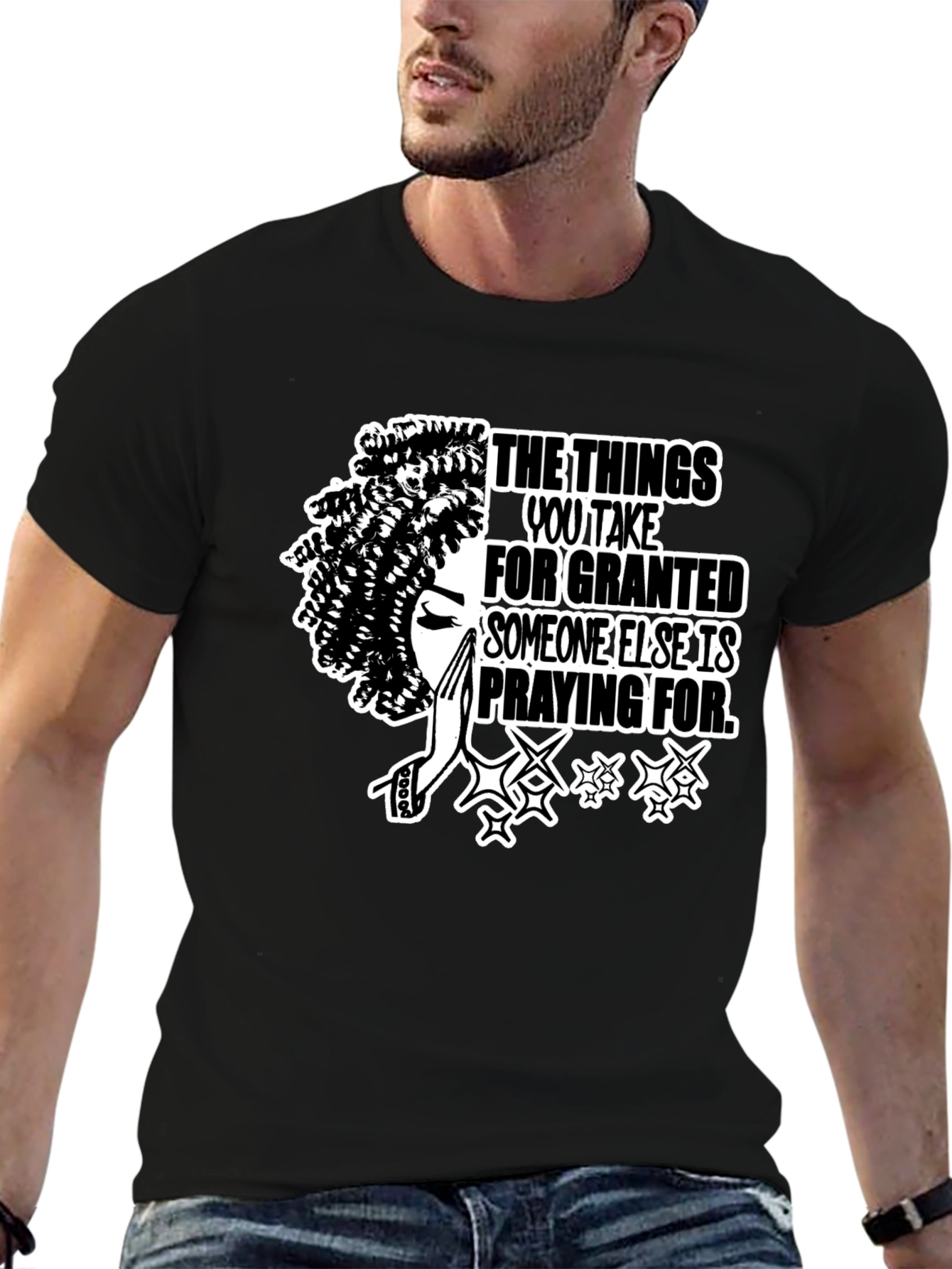 Praying Graphic Tee - Inspirational T-Shirt