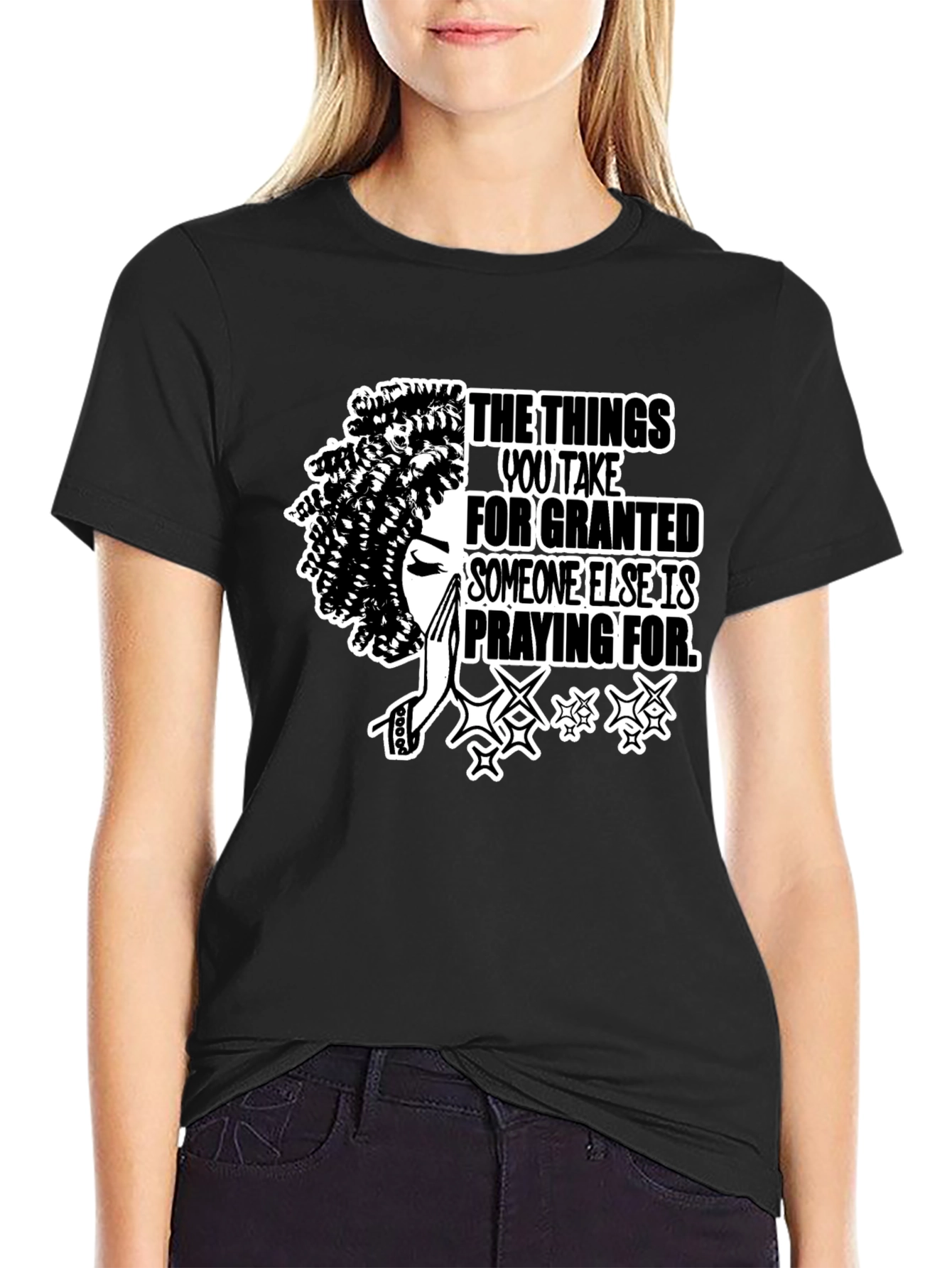 Praying Graphic Tee - Inspirational T-Shirt