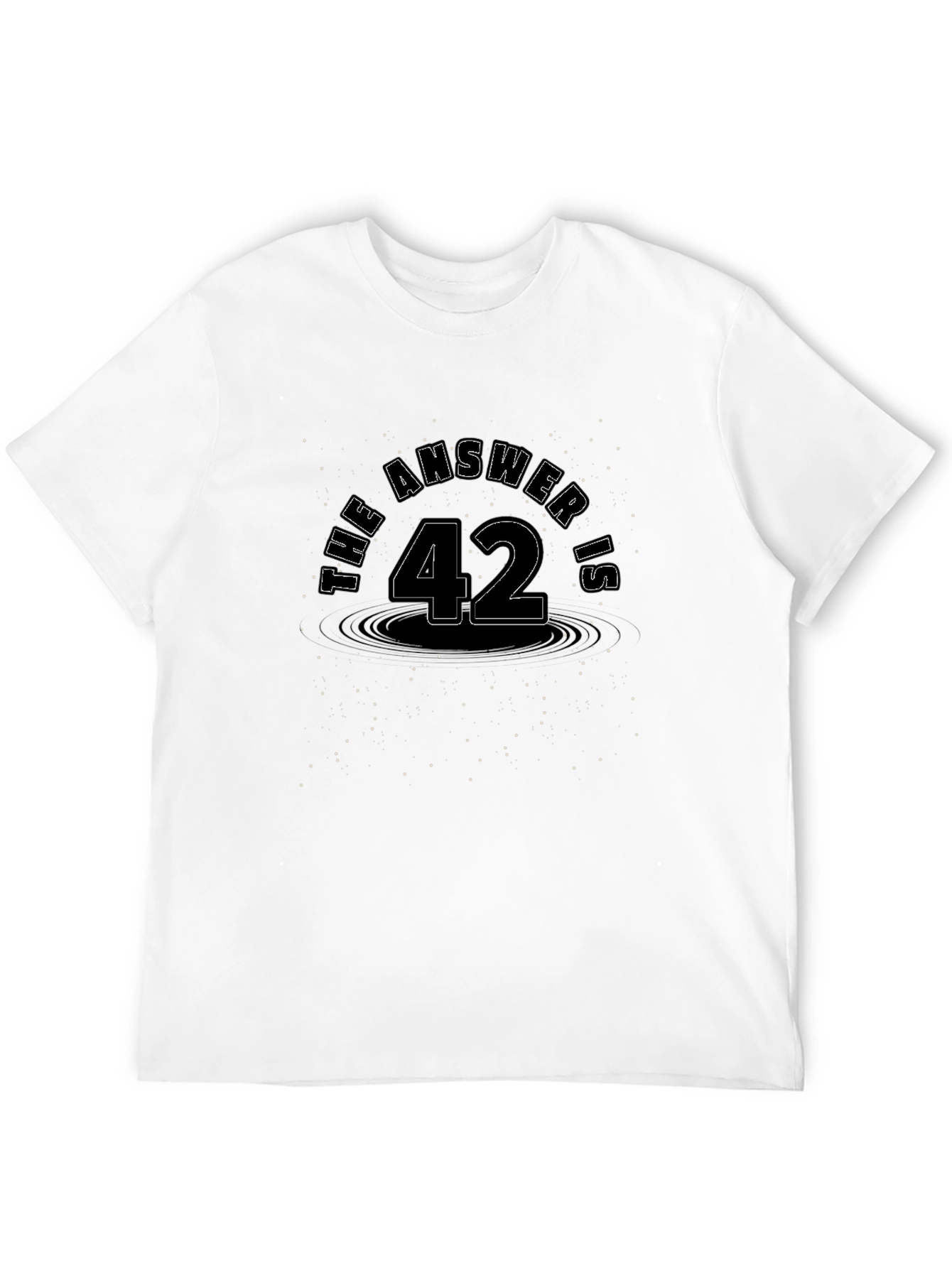 The Answer is 42 Black T-Shirt