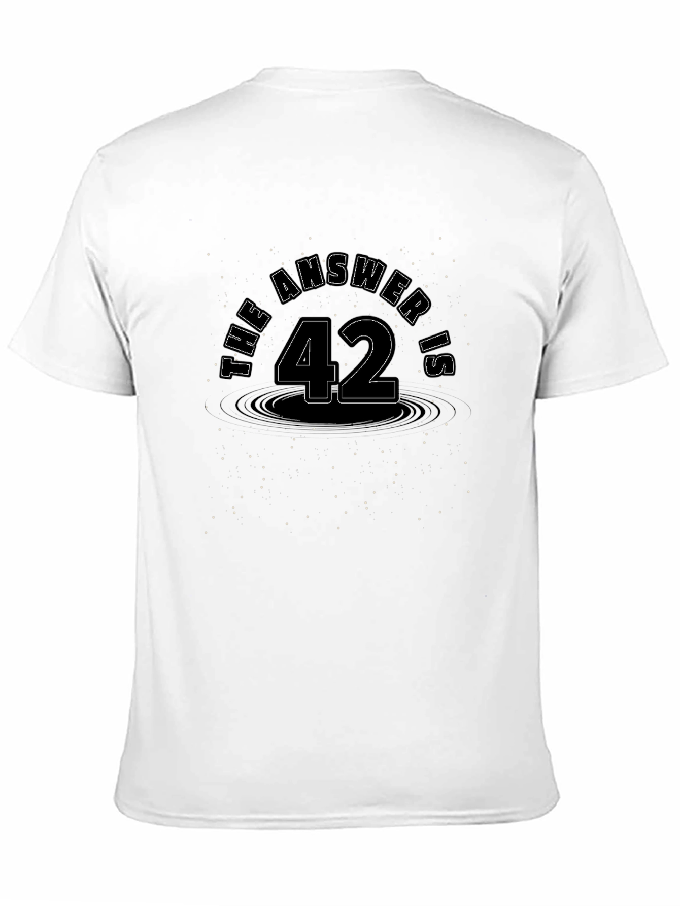 The Answer is 42 Black T-Shirt