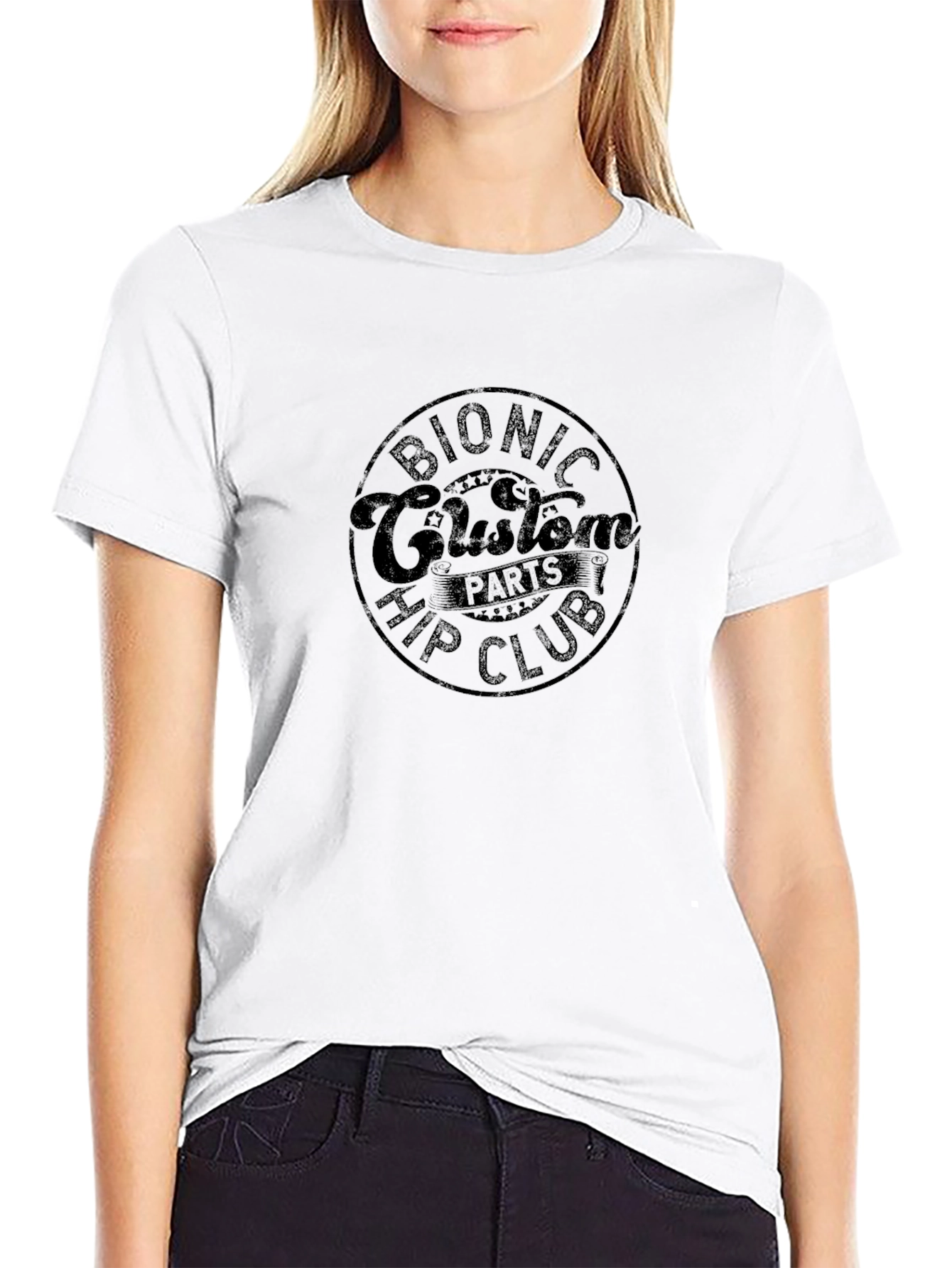 Bionic Custom Hip Parts Club Black Graphic Tee