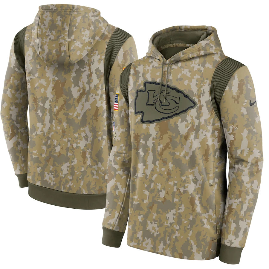 Men's Kansas City Chiefs NFL 2021 Salute to Service Hoodie1 Camouflage
