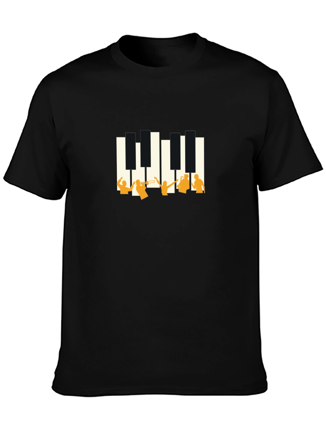 Jazz Piano T-Shirt - Black