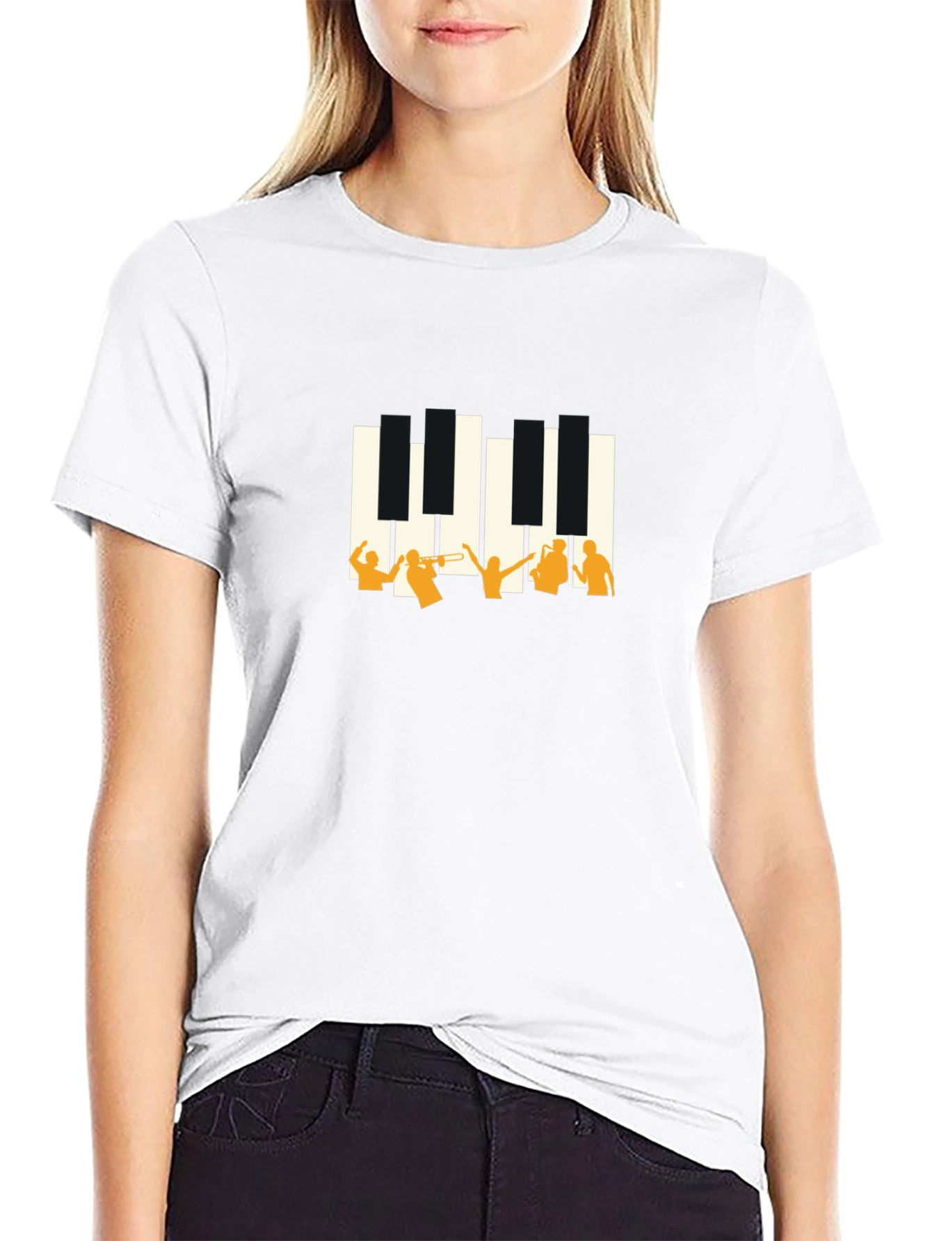 Jazz Piano T-Shirt - Black