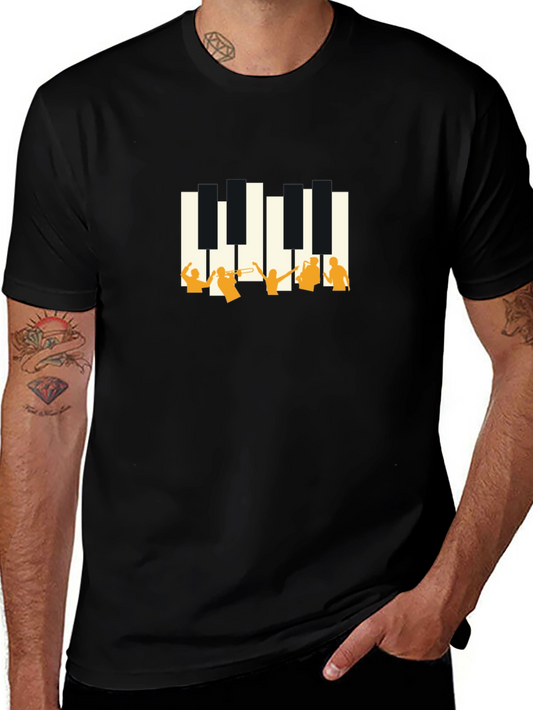 Jazz Piano T-Shirt - Black