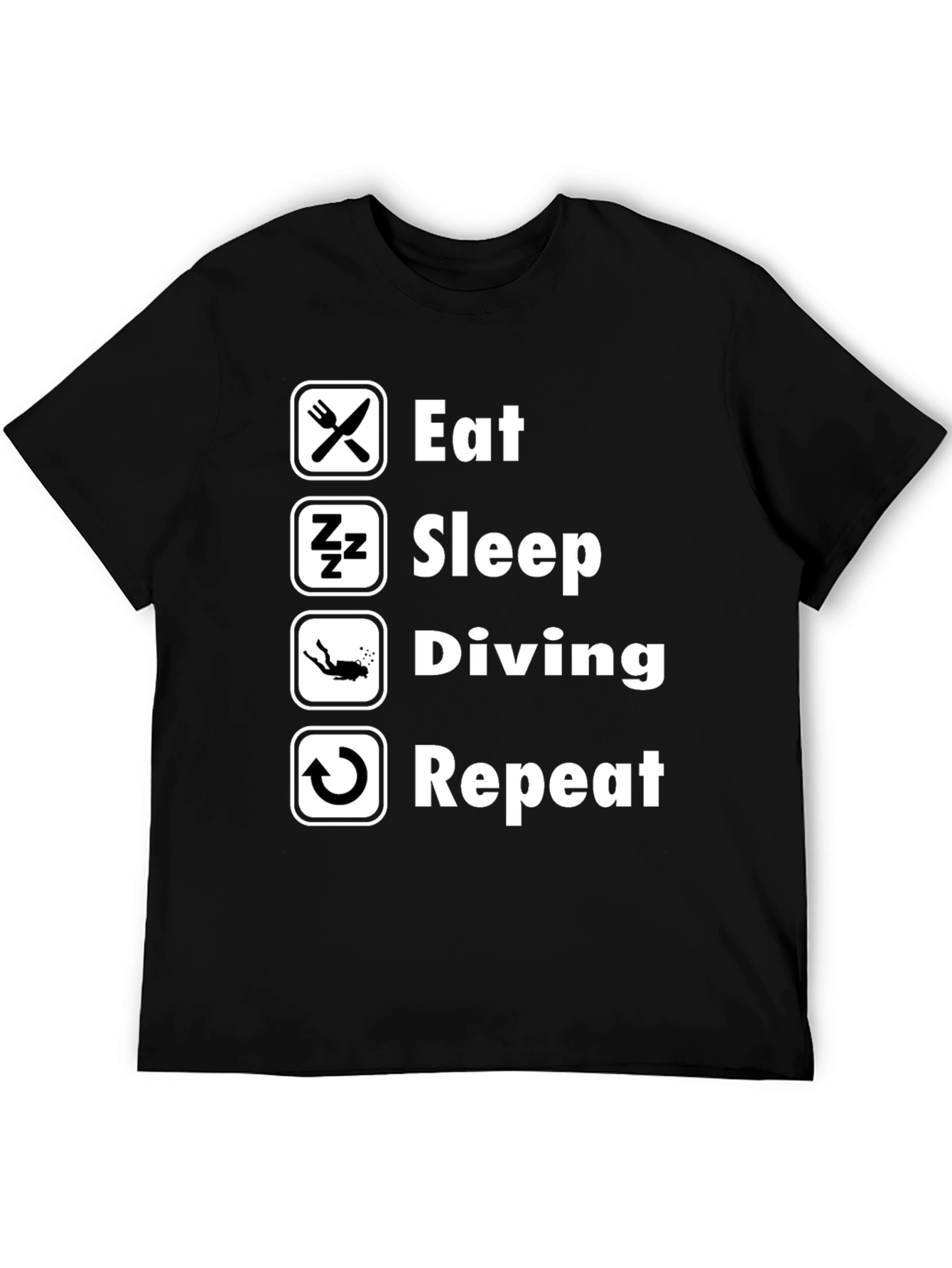 Eat Sleep Diving Repeat T-Shirt