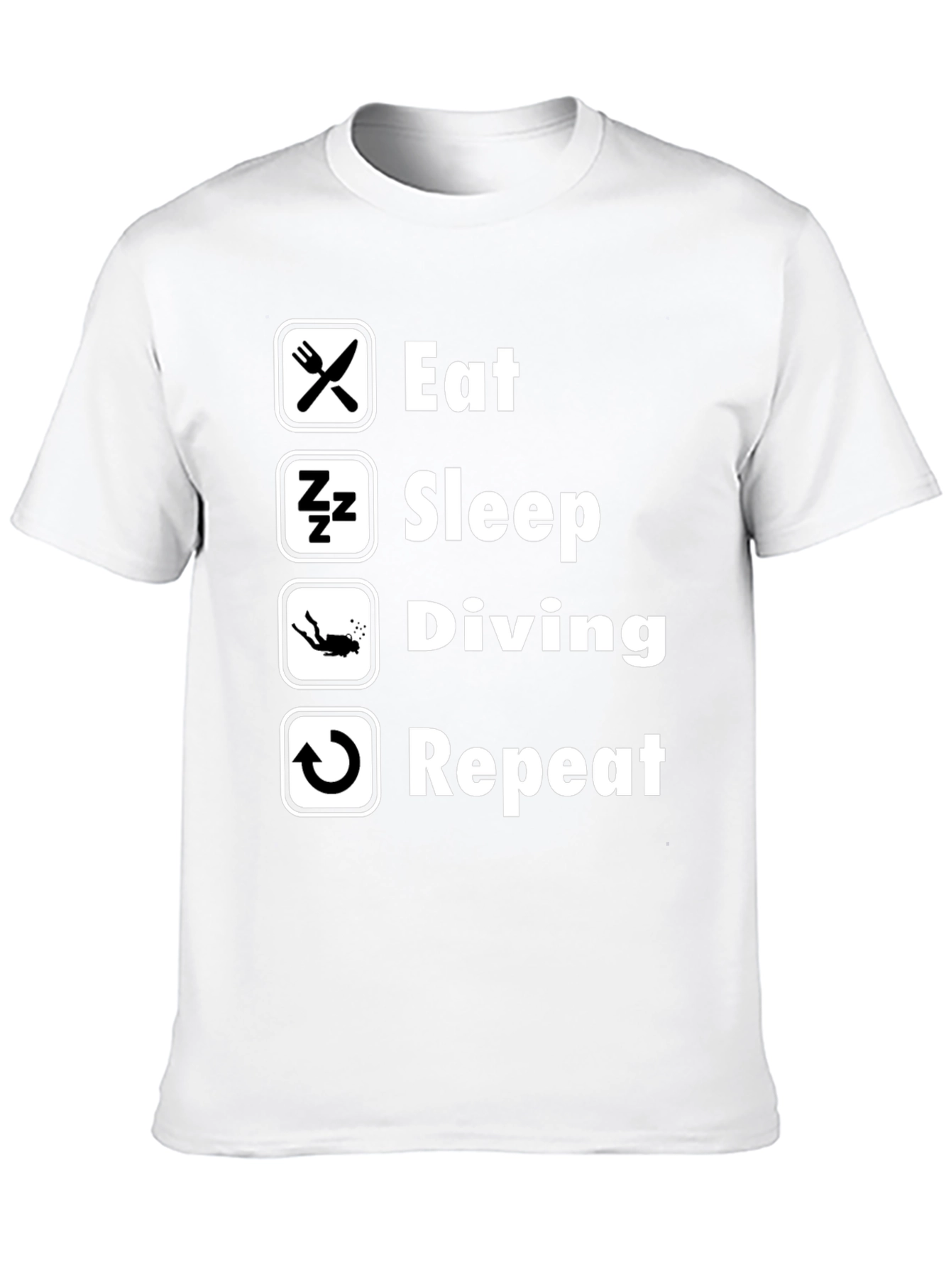Eat Sleep Diving Repeat T-Shirt