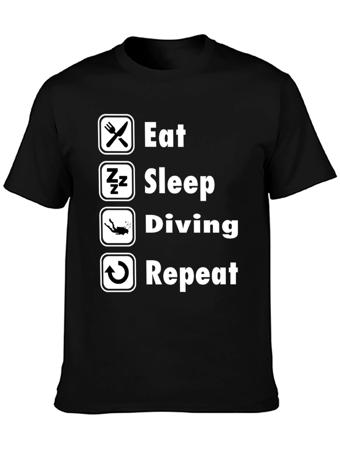 Eat Sleep Diving Repeat T-Shirt