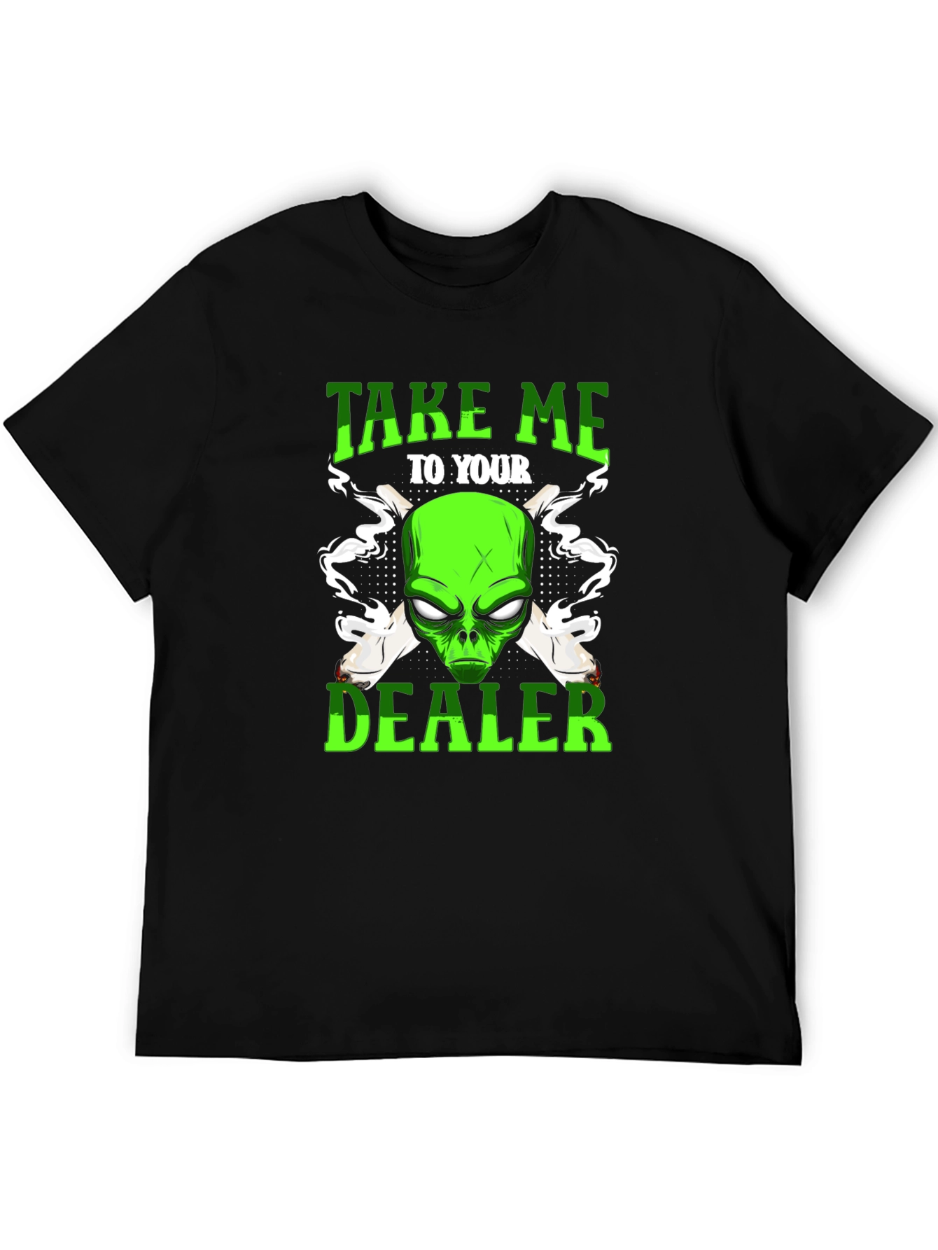 Alien Take Me To Your Dealer Graphic T-Shirt