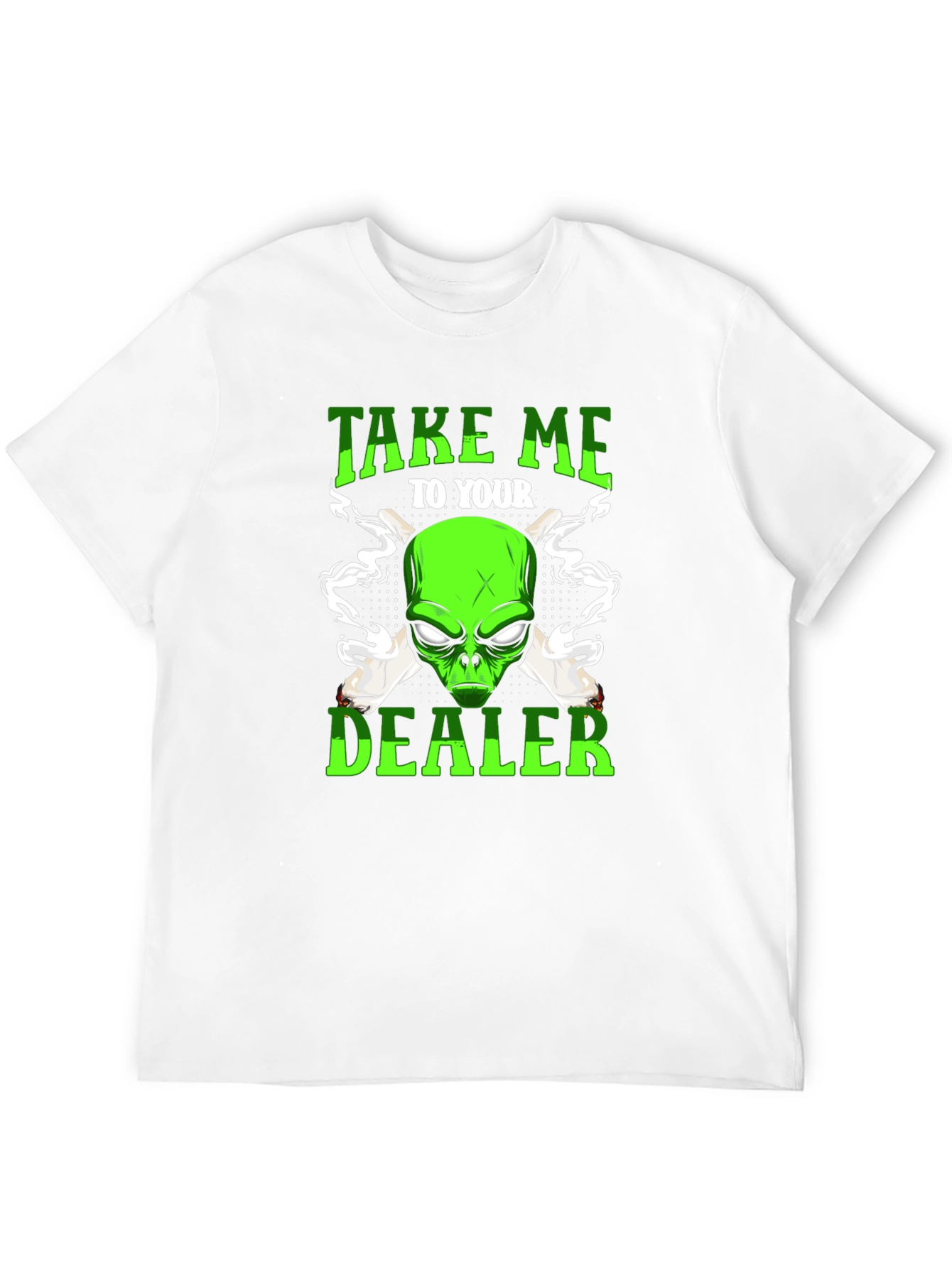 Alien Take Me To Your Dealer Graphic T-Shirt