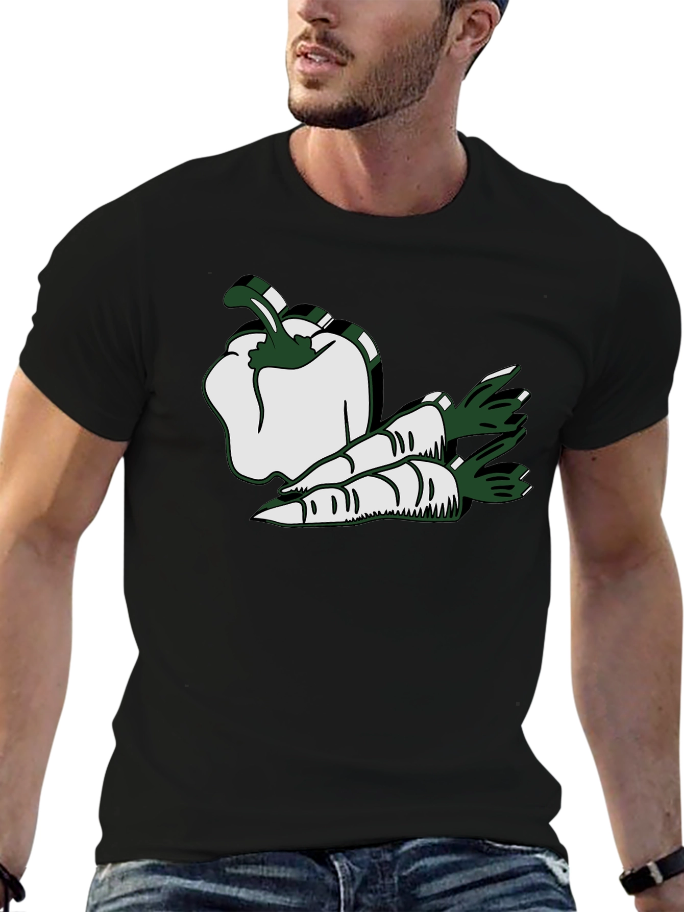 Veggie Graphic Tee - Pepper and Carrots