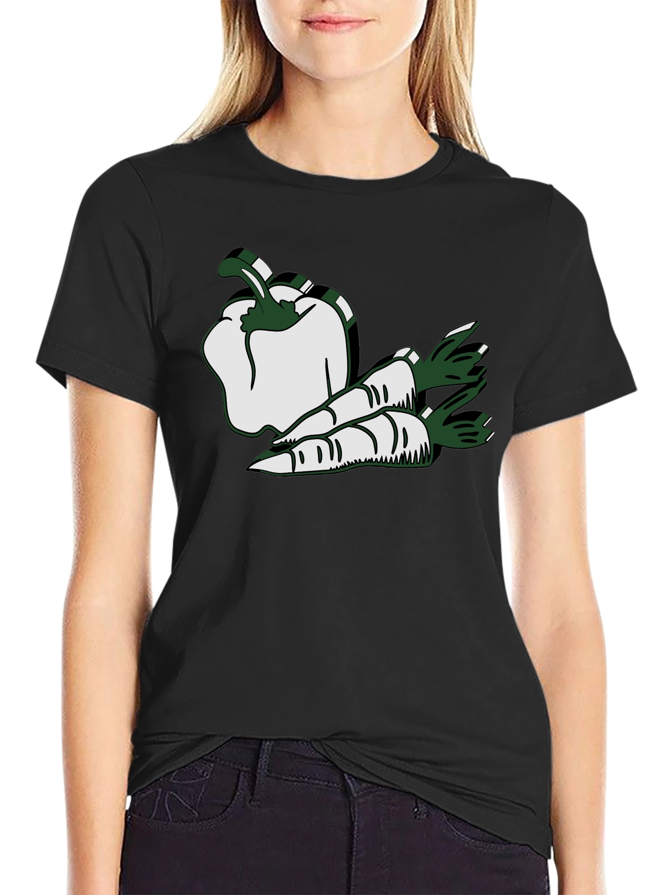 Veggie Graphic Tee - Pepper and Carrots