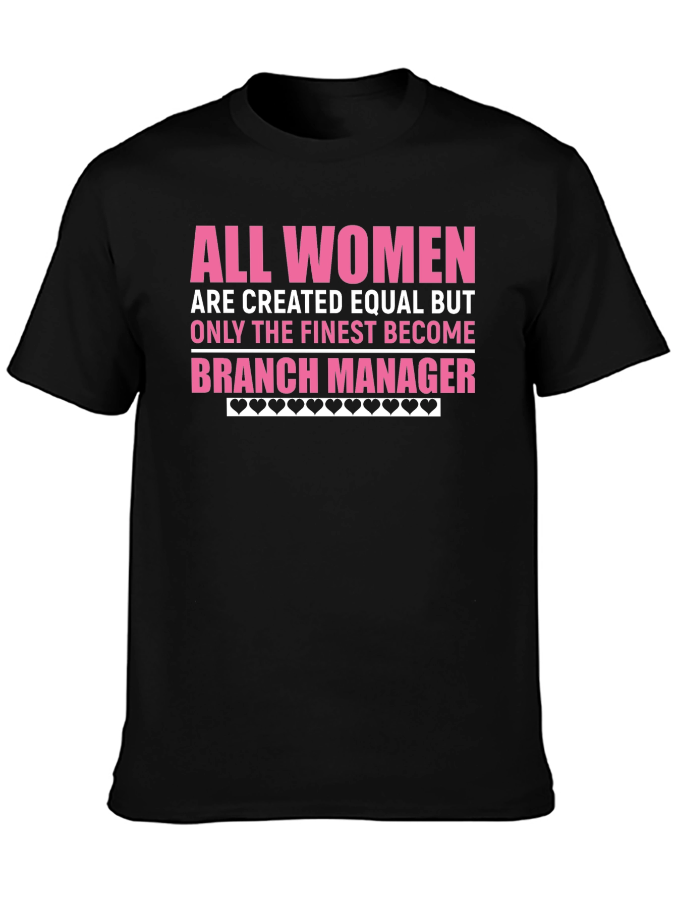 Finest Women Branch Manager Black T-Shirt
