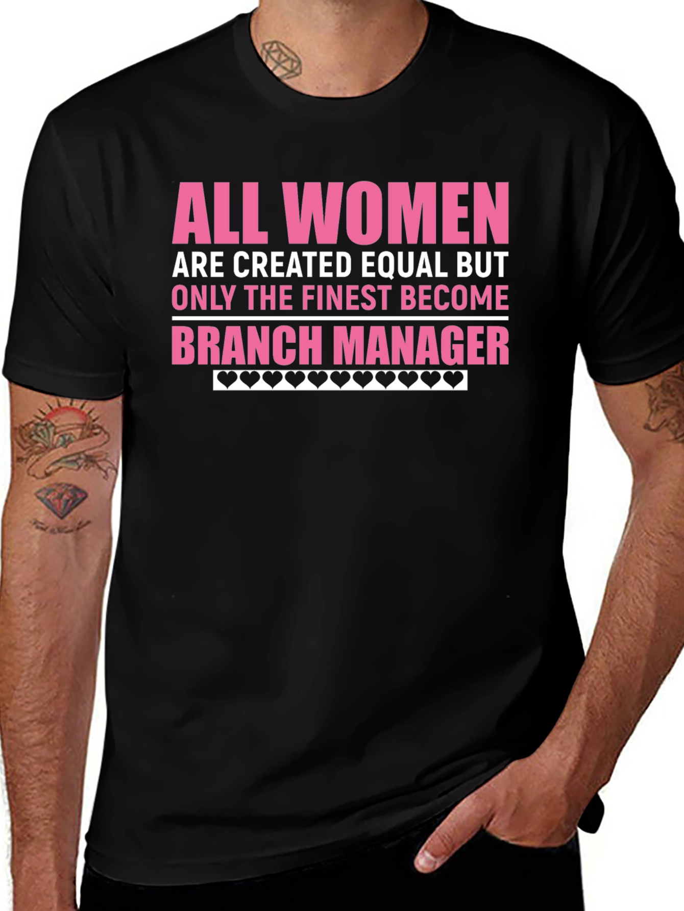 Finest Women Branch Manager Black T-Shirt