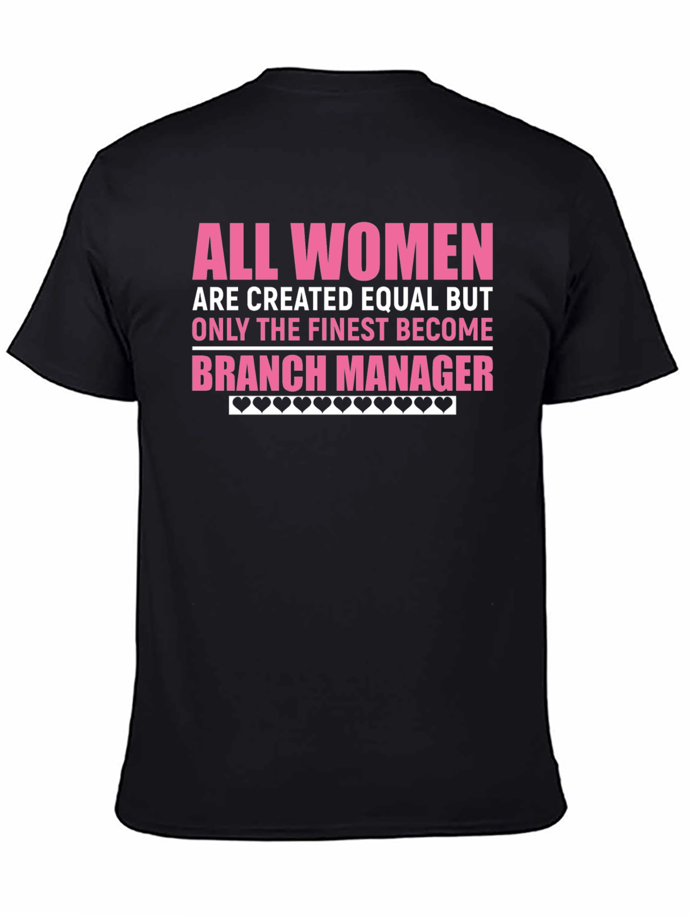 Finest Women Branch Manager Black T-Shirt