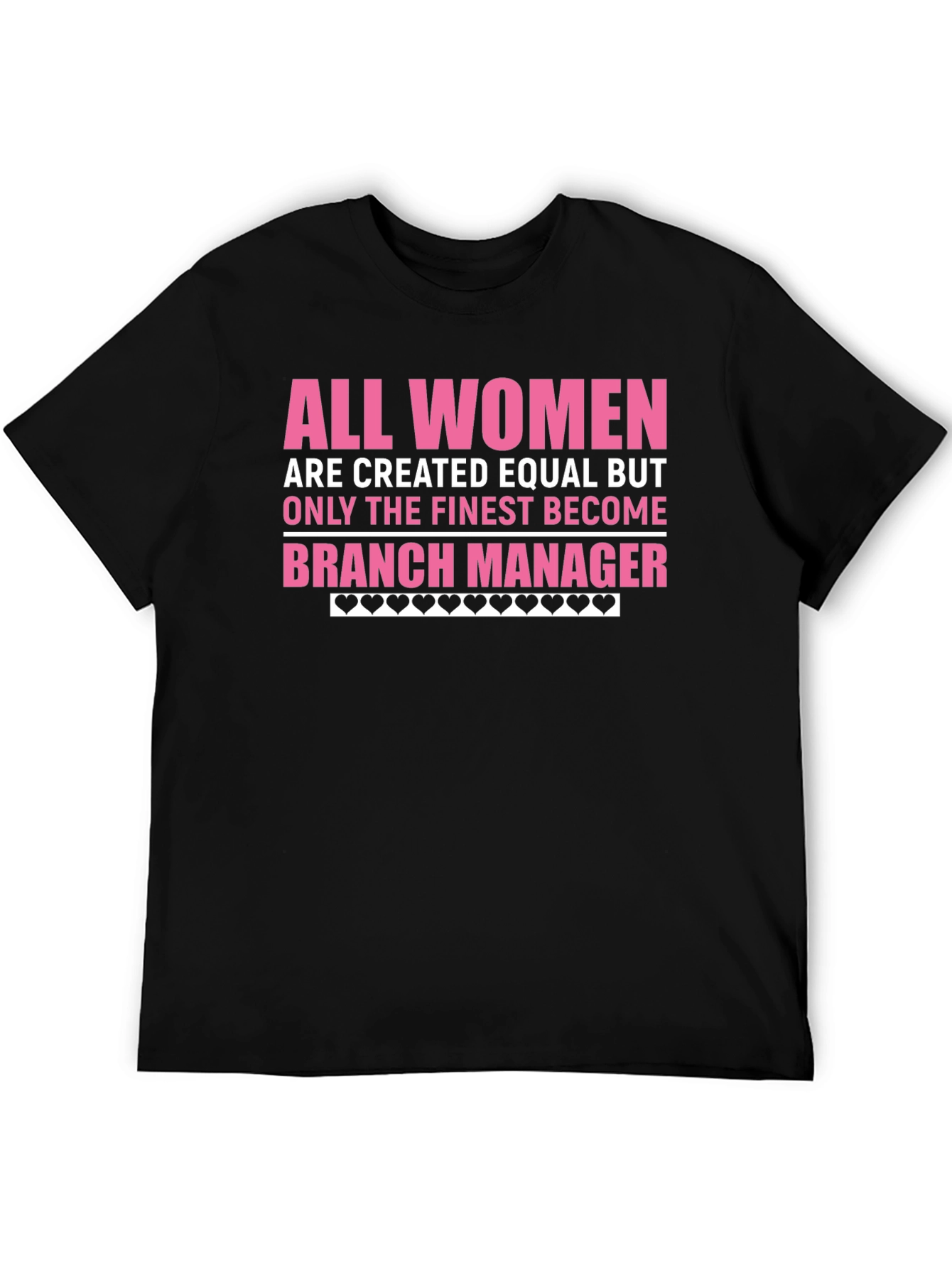 Finest Women Branch Manager Black T-Shirt