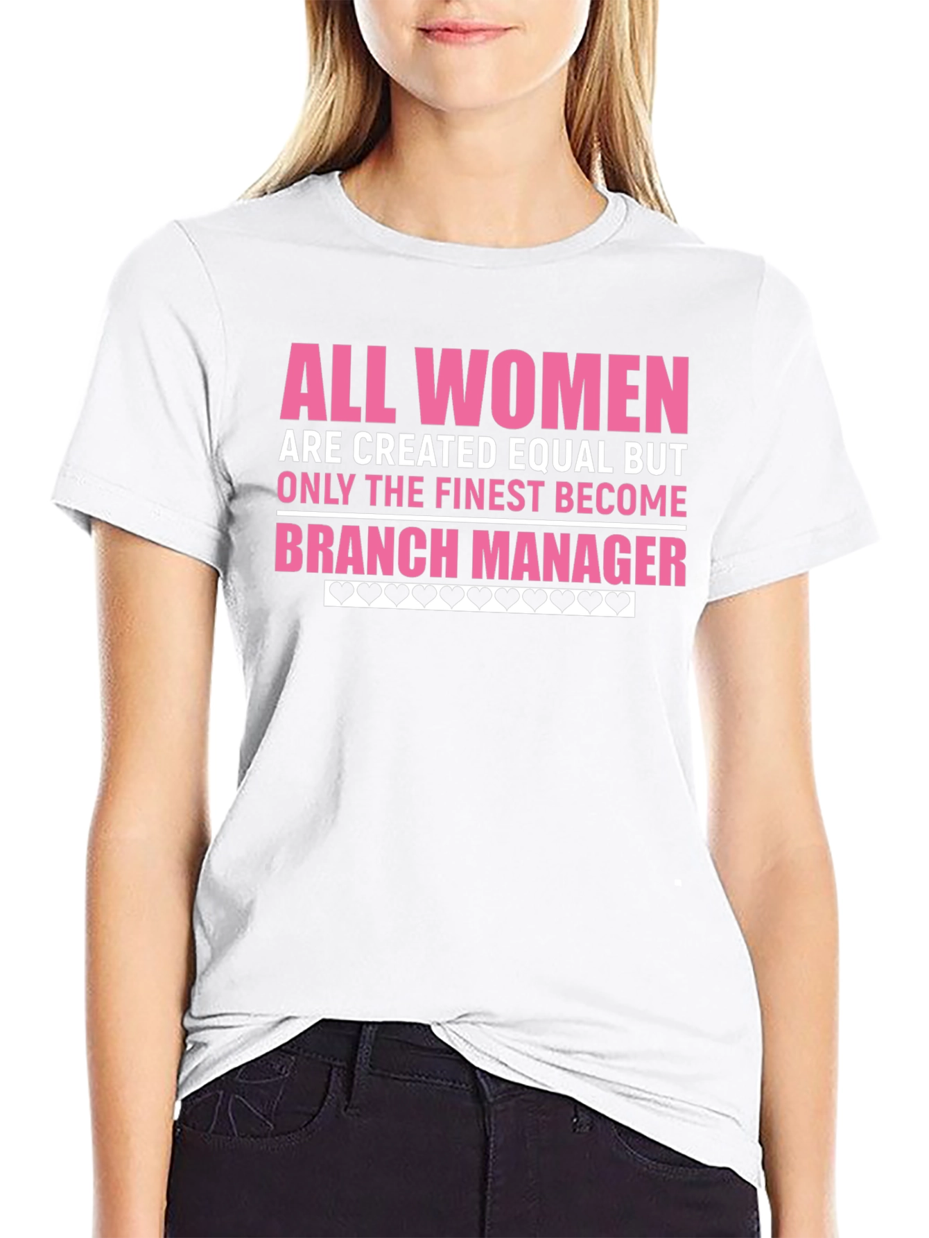 Finest Women Branch Manager Black T-Shirt