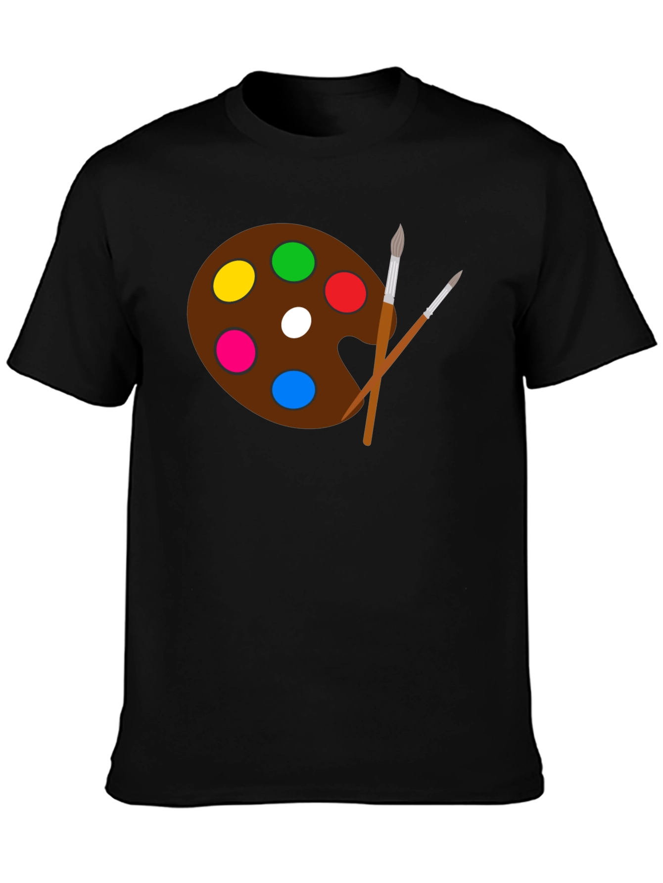 Painters Palette Graphic Tee - Artistic Style