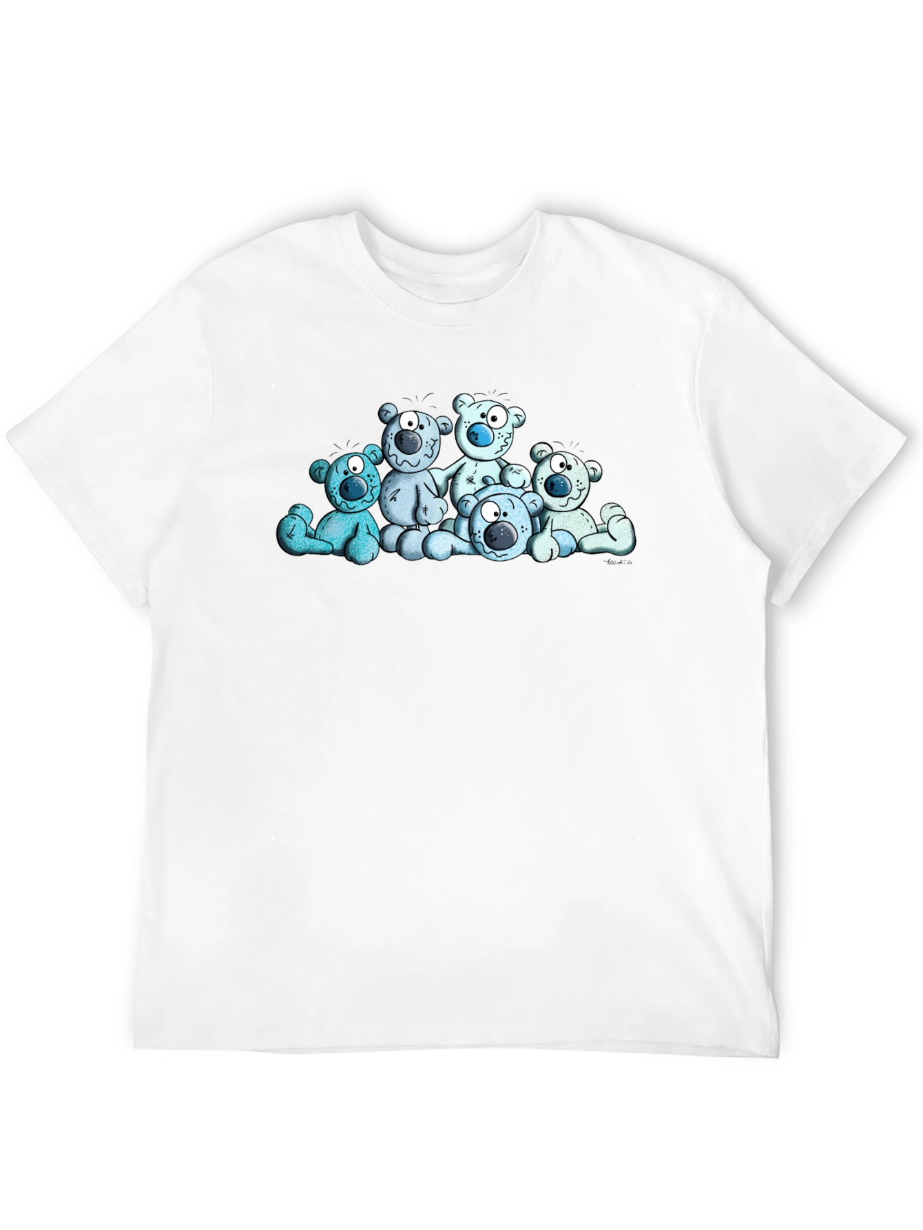 Cartoon Bear Graphic T-Shirt