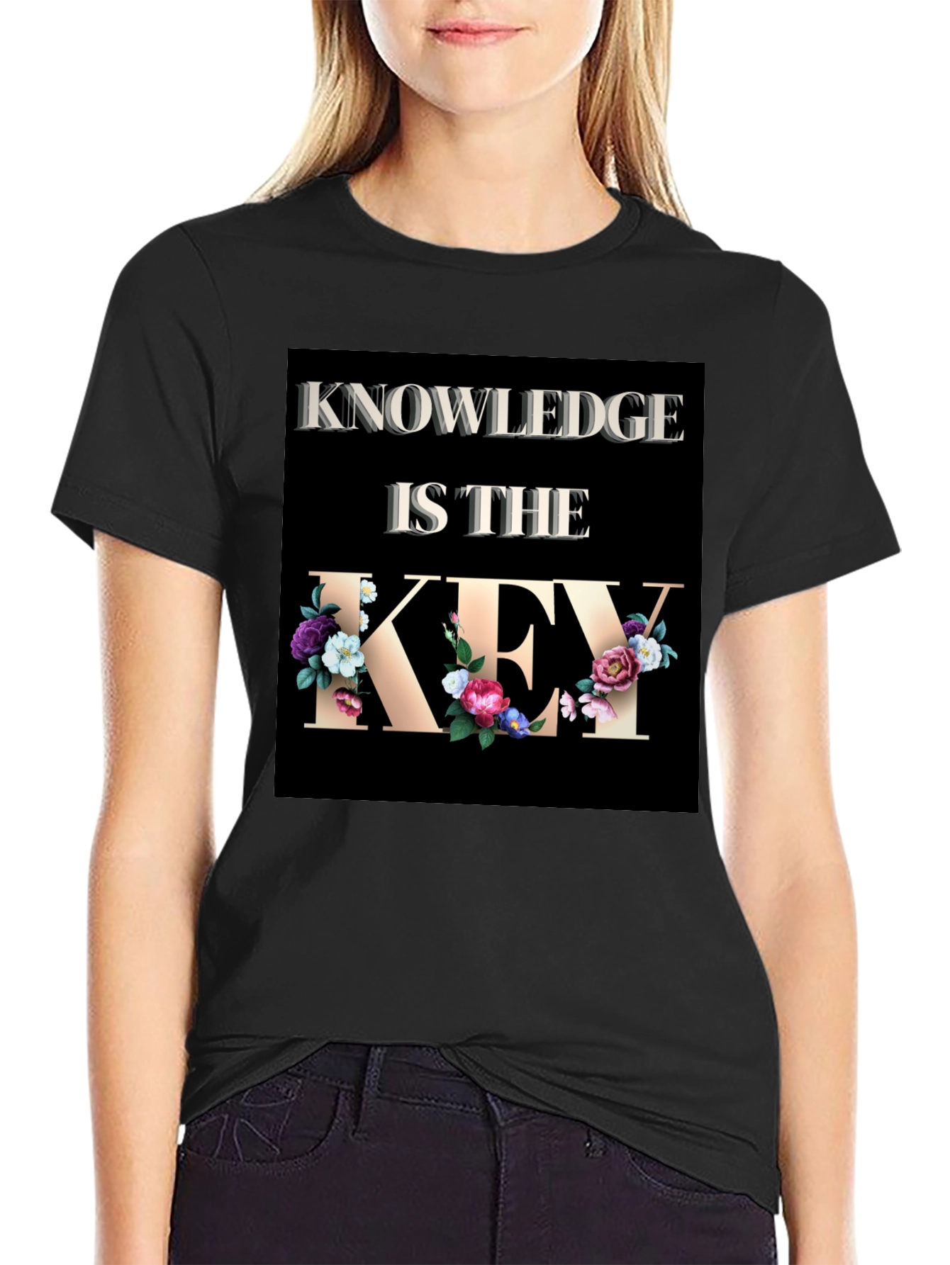 Knowledge Is The Key Graphic T-Shirt