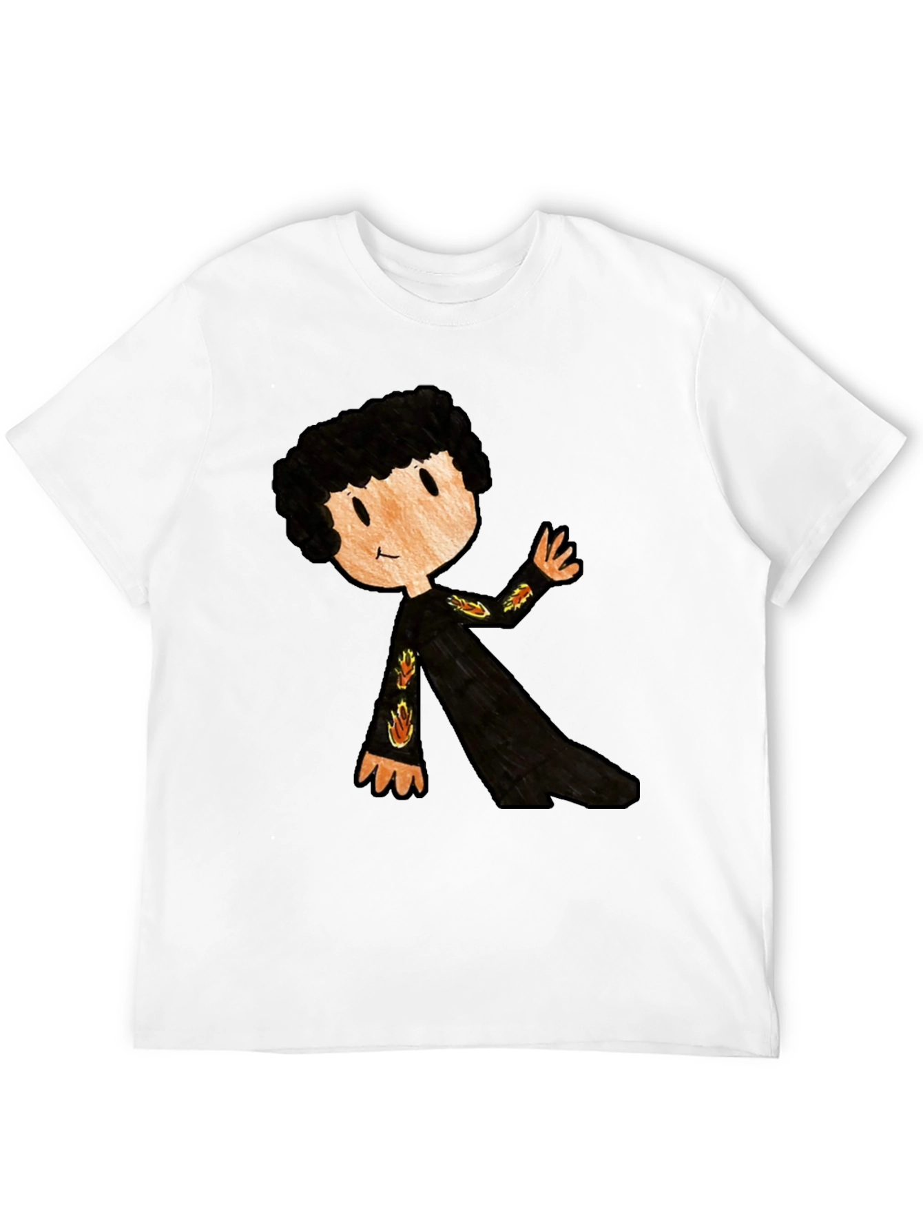 Cartoon Character Black T-Shirt