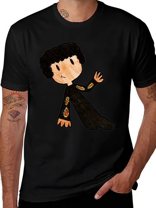 Cartoon Character Black T-Shirt