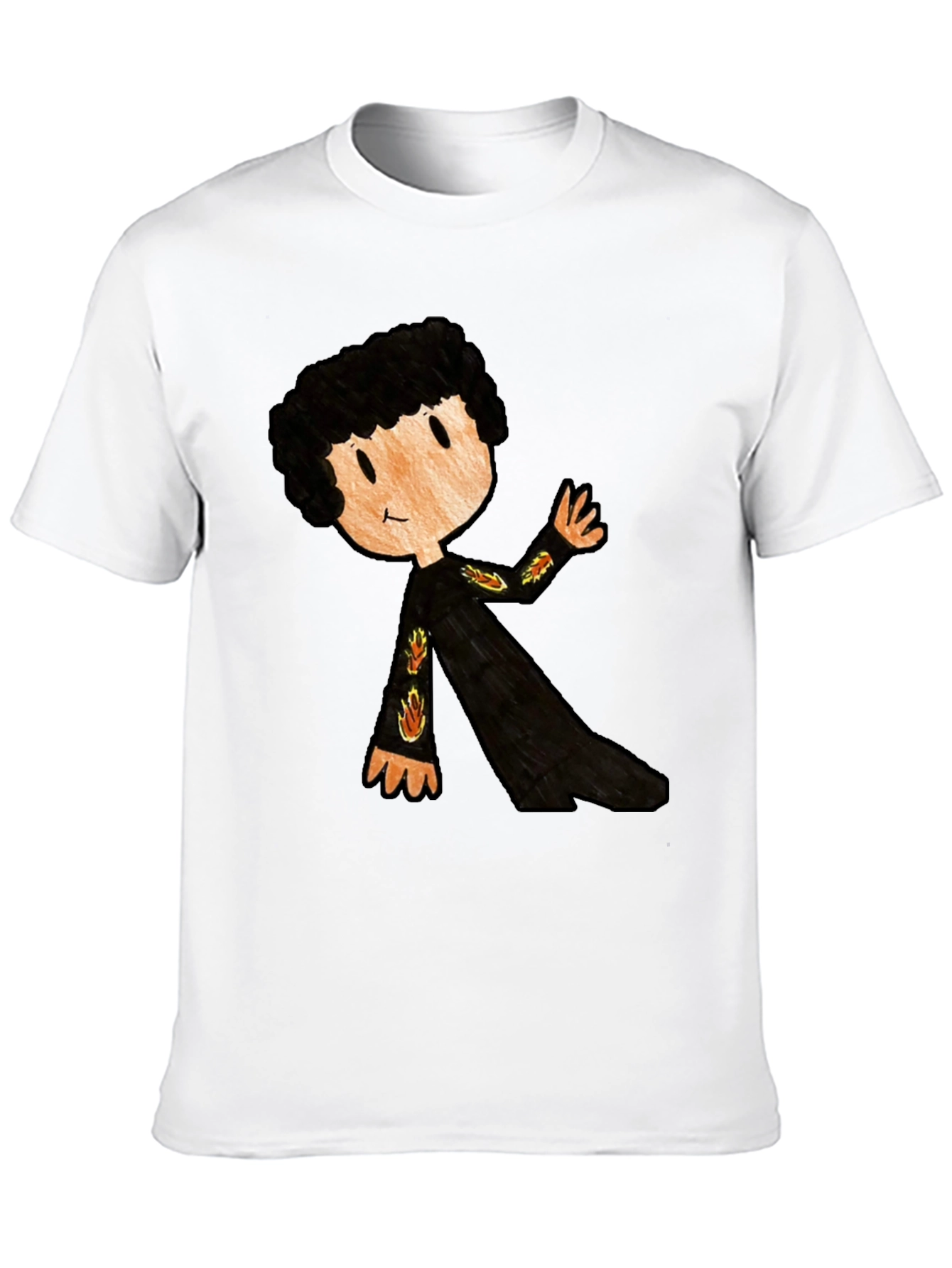 Cartoon Character Black T-Shirt