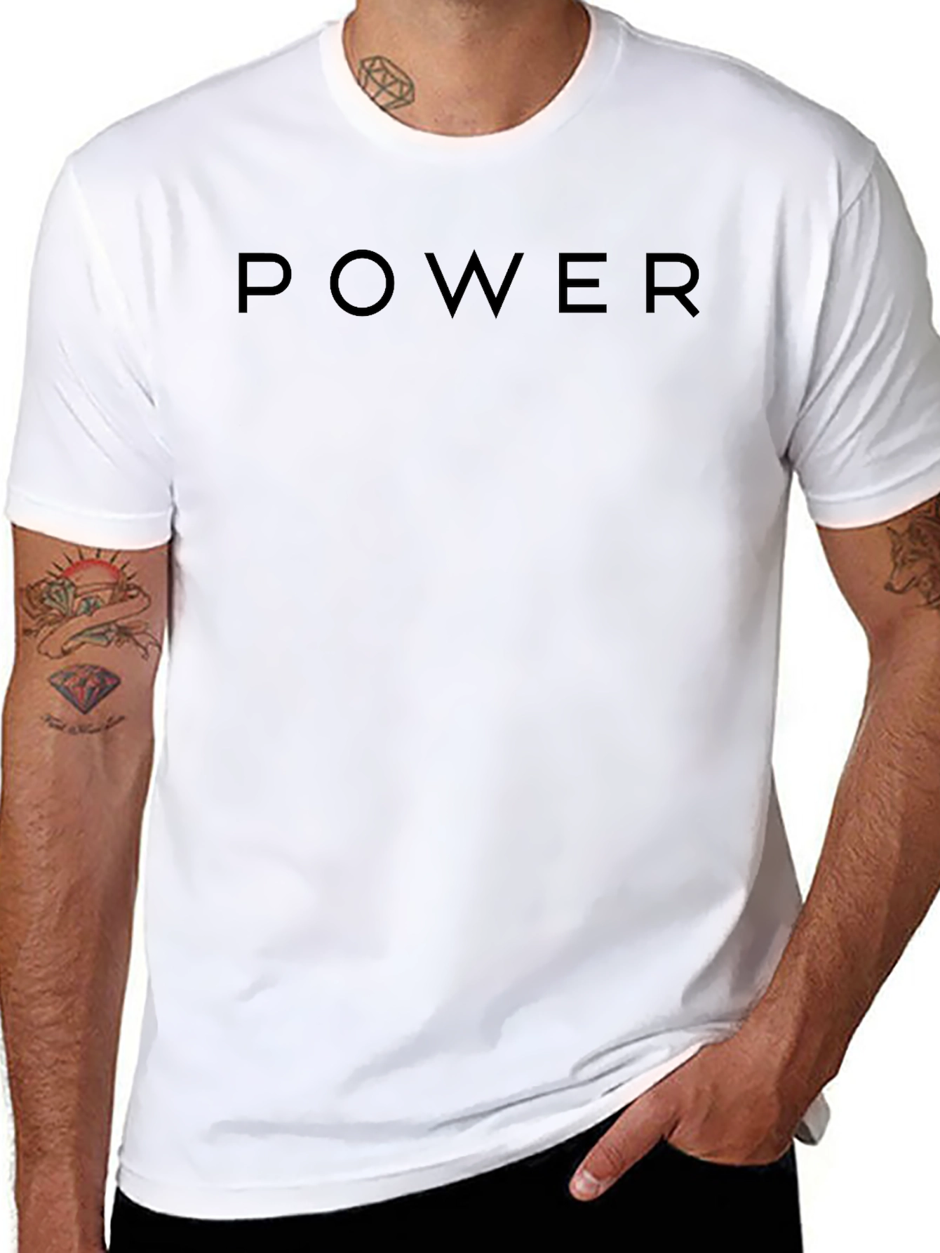 Power Graphic Tee - Mens Black T-Shirt