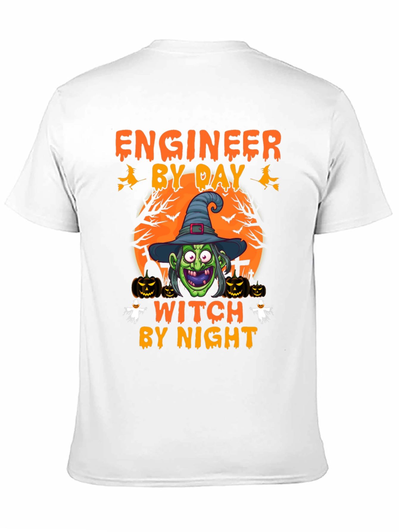 Engineer By Day Witch By Night Halloween T-Shirt