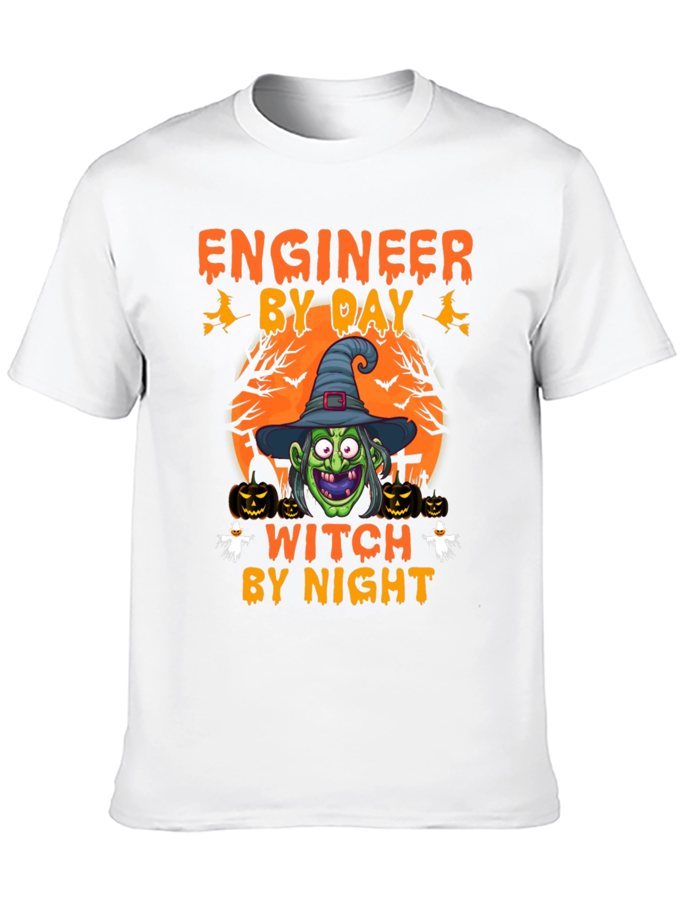 Engineer By Day Witch By Night Halloween T-Shirt