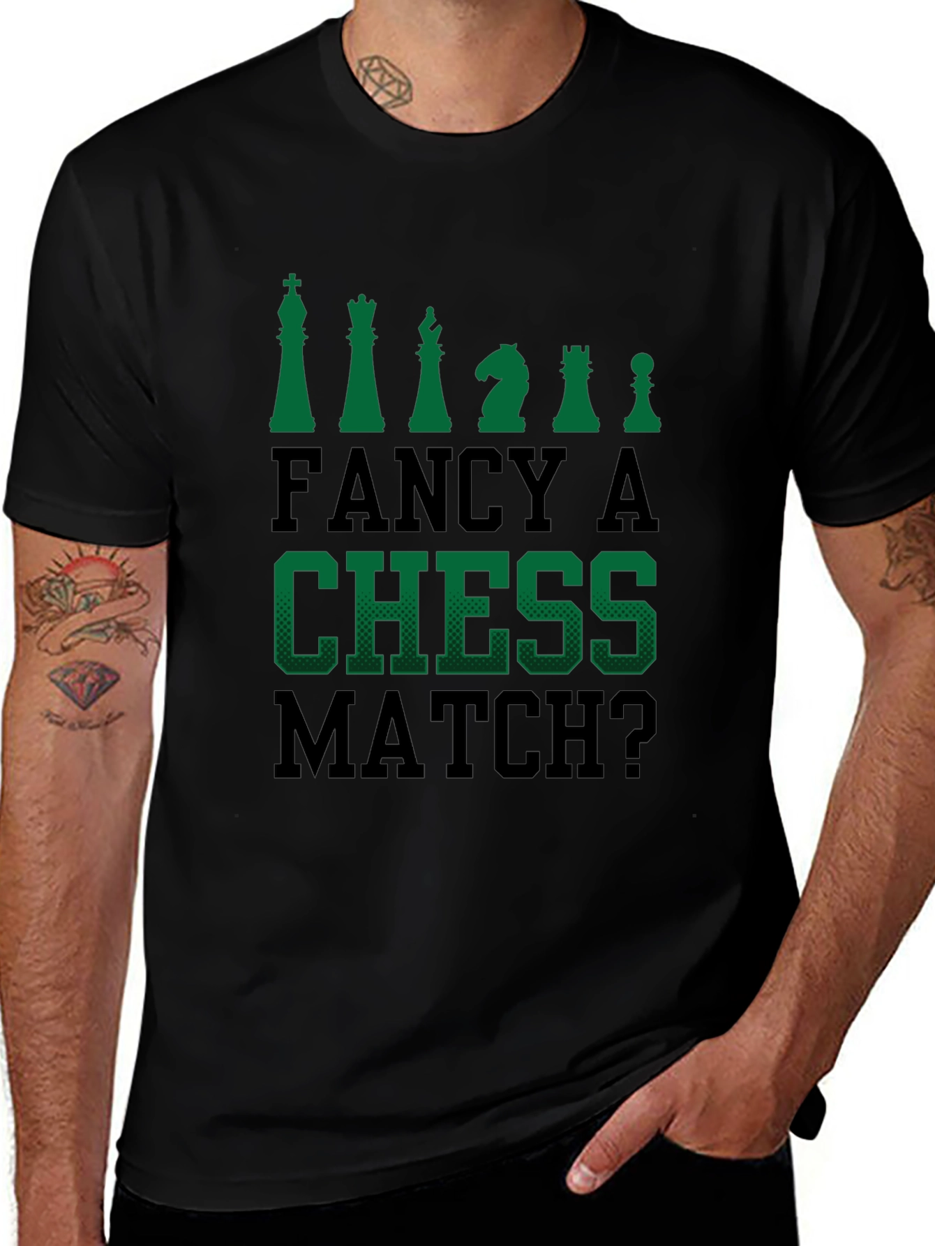 Chess Match Graphic T-Shirt