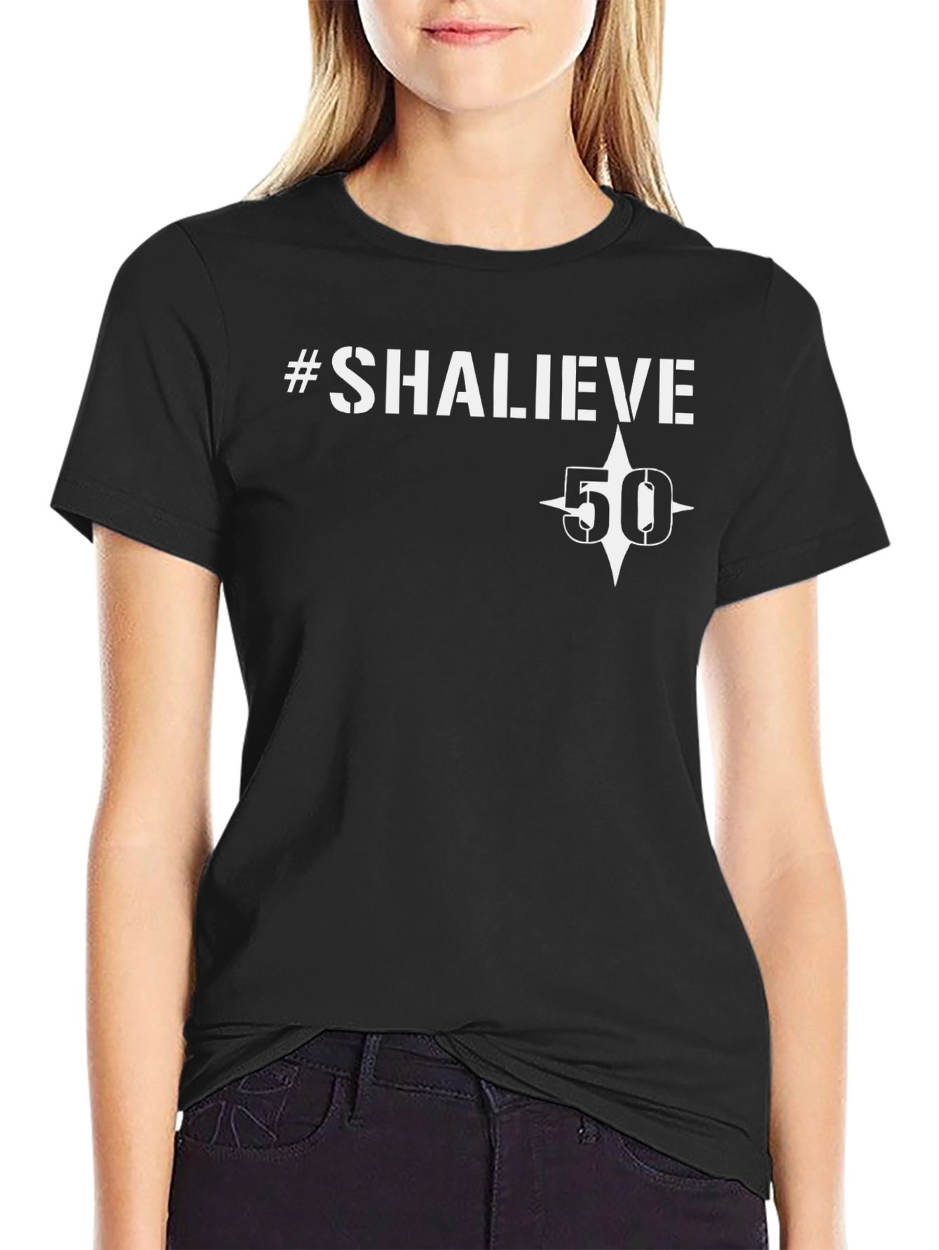 SHALIEVE 50th Birthday Black T-Shirt