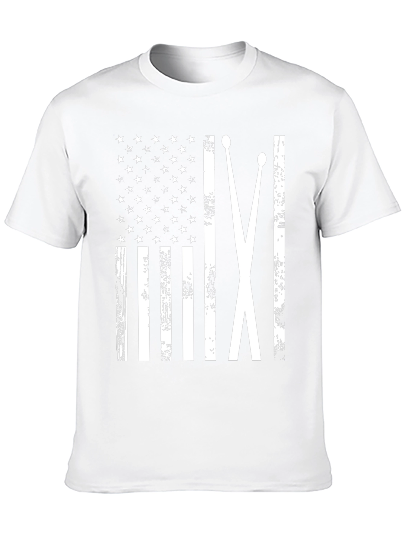 Drummer American Flag Graphic Tee