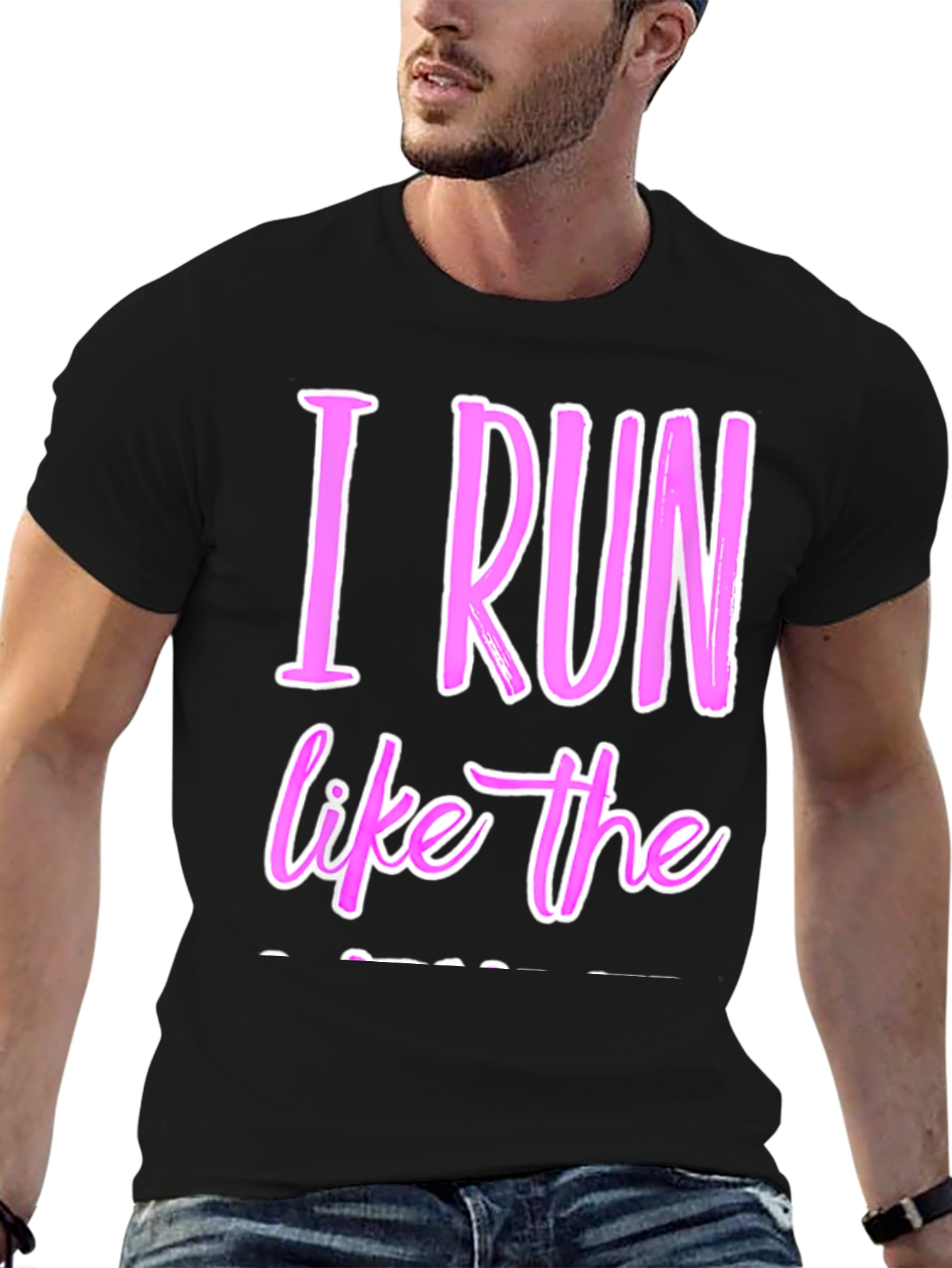 I Run Like The Wind Black T-Shirt