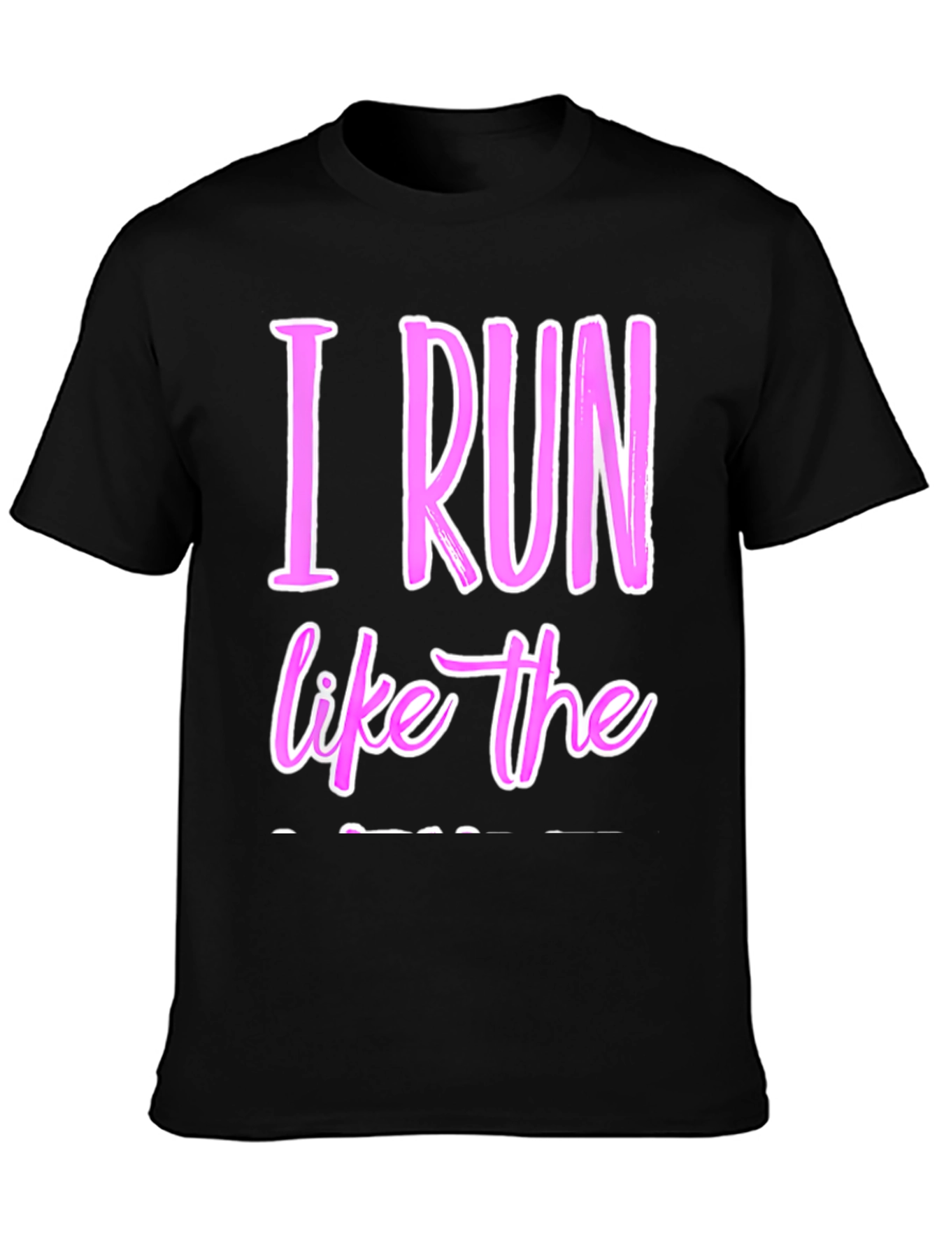 I Run Like The Wind Black T-Shirt