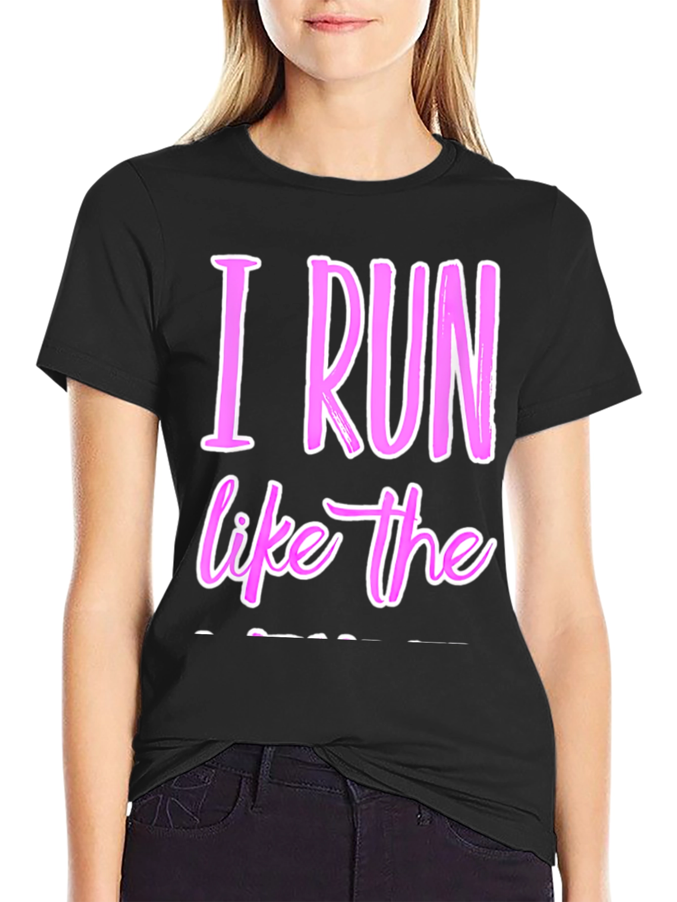 I Run Like The Wind Black T-Shirt