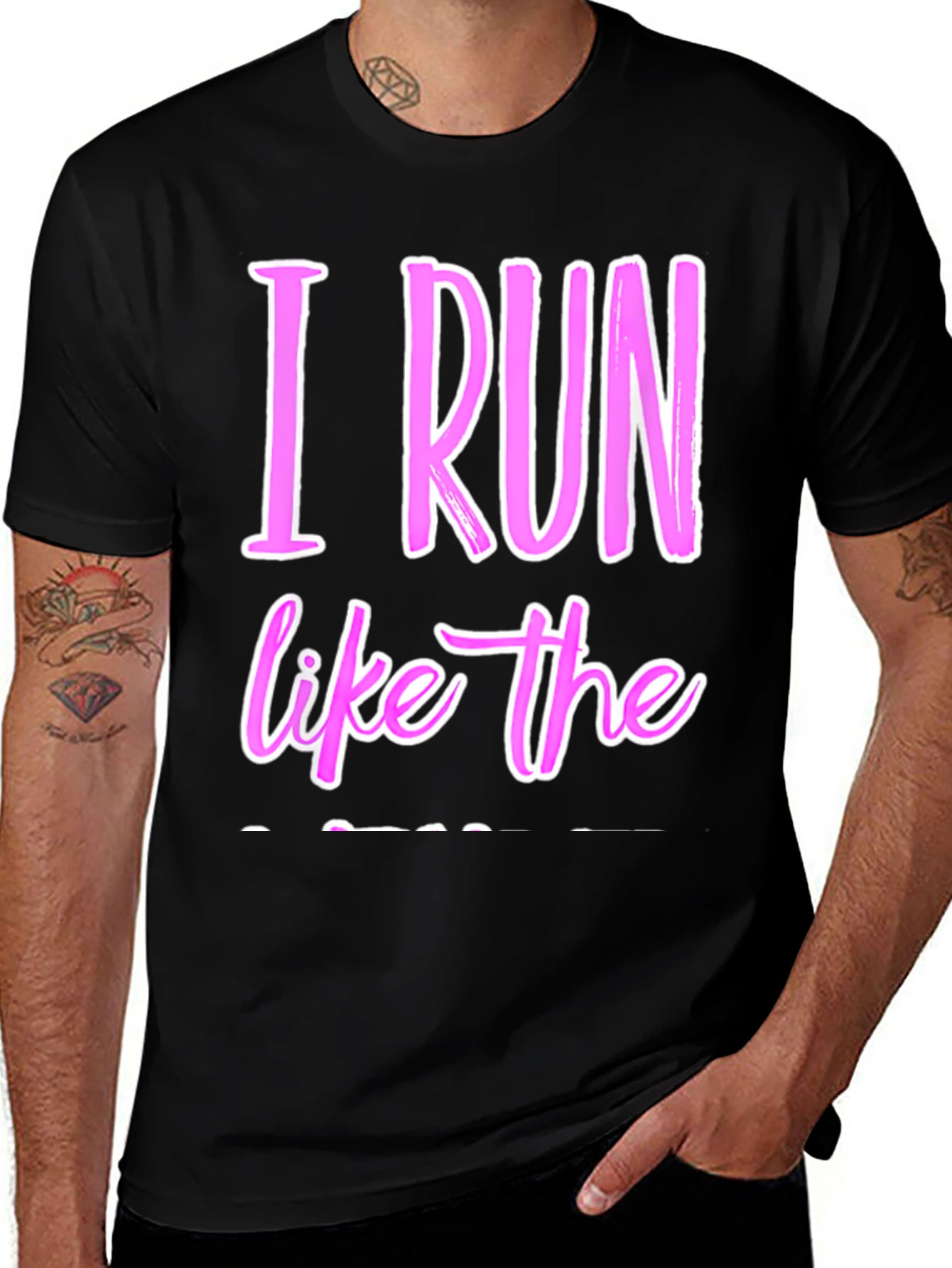 I Run Like The Wind Black T-Shirt