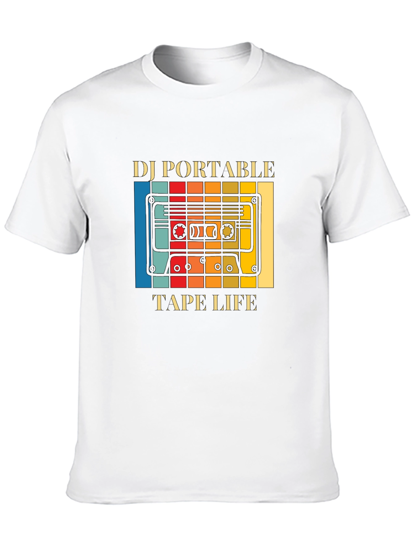 DJ Portable Tape Life Graphic T-Shirt