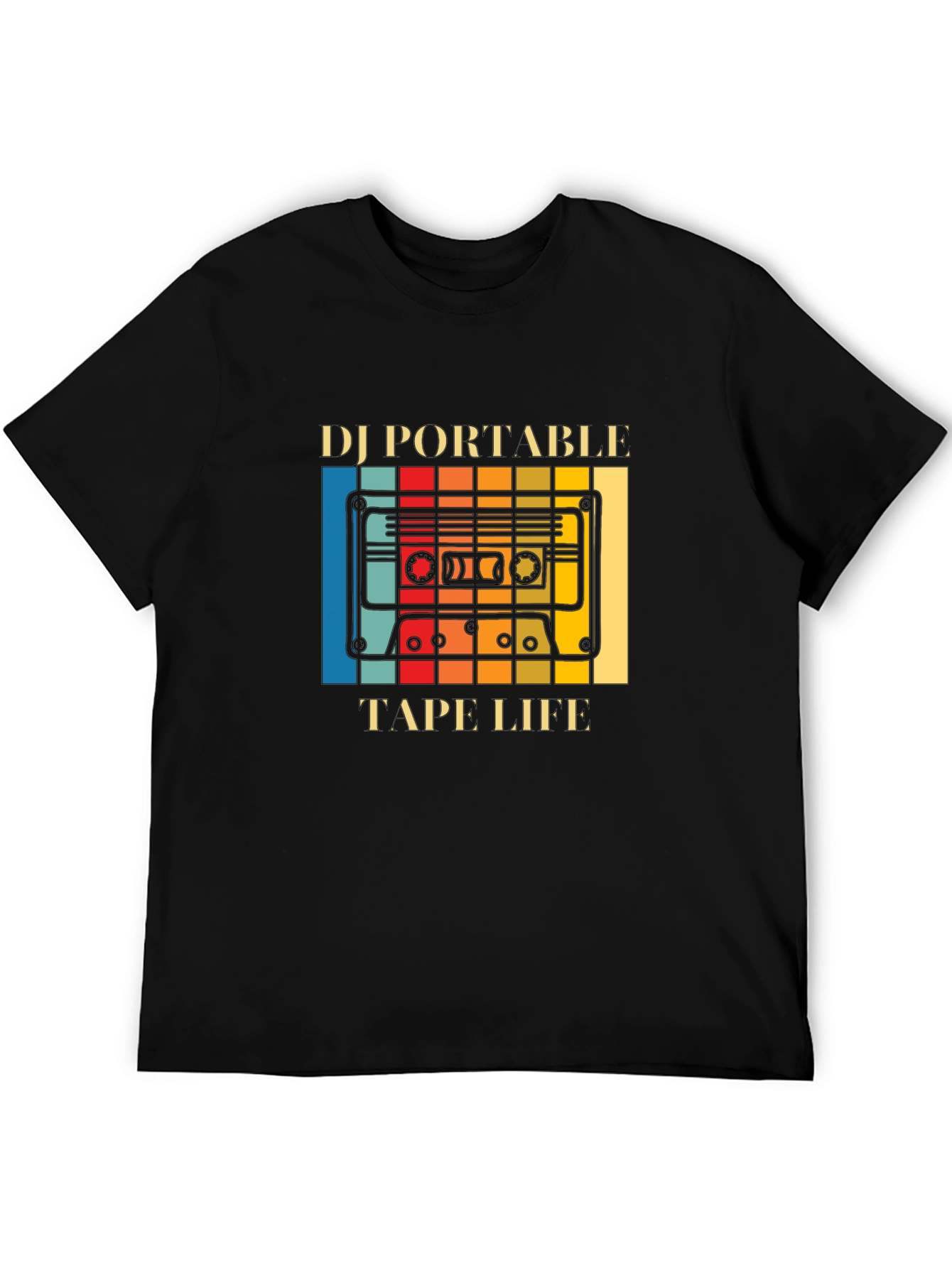 DJ Portable Tape Life Graphic T-Shirt